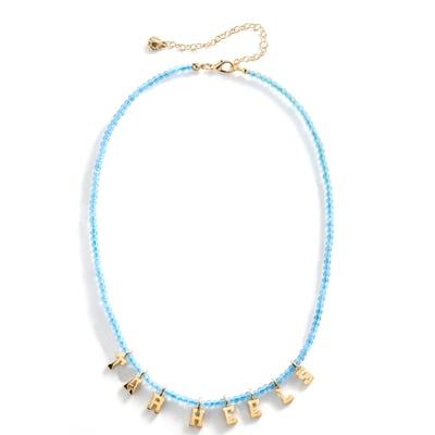 North Carolina Tar Heels BaubleBar Delicate Beaded Slogan Necklace