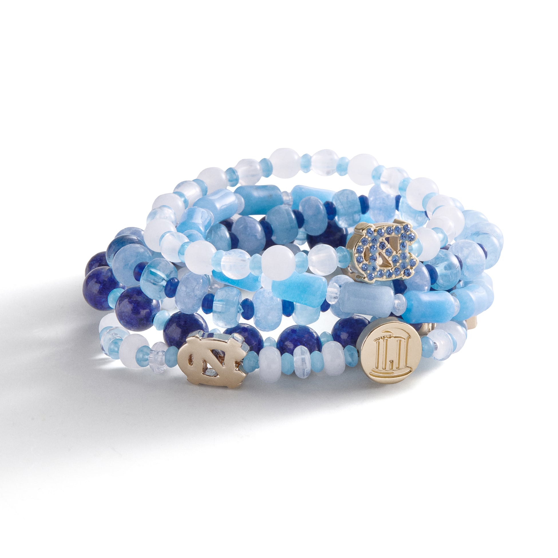 Ensemble de cinq bracelets BaubleBar North Carolina Tar Heels