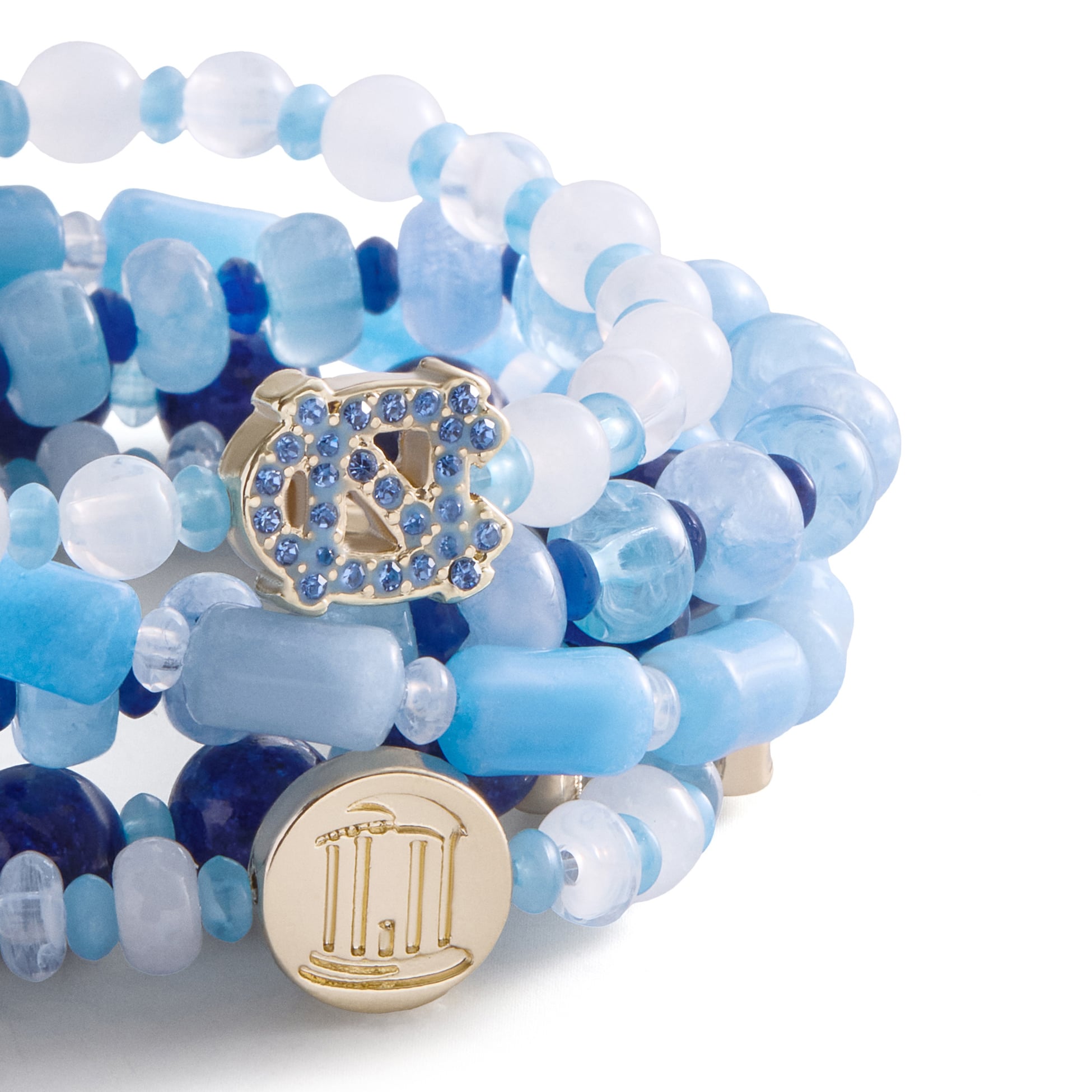 Ensemble de cinq bracelets BaubleBar North Carolina Tar Heels