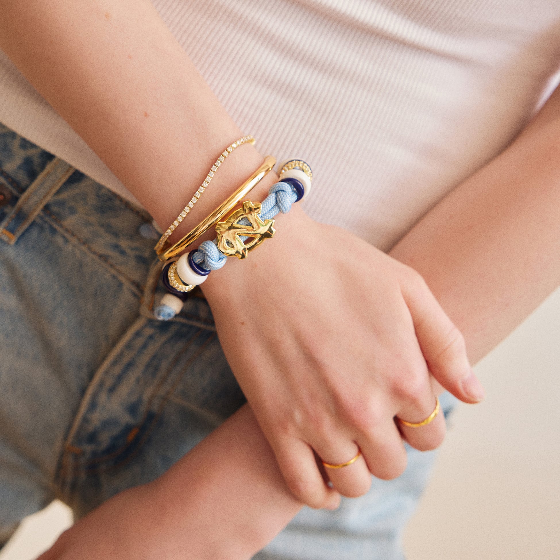 Bracelet en paracorde BaubleBar North Carolina Tar Heels