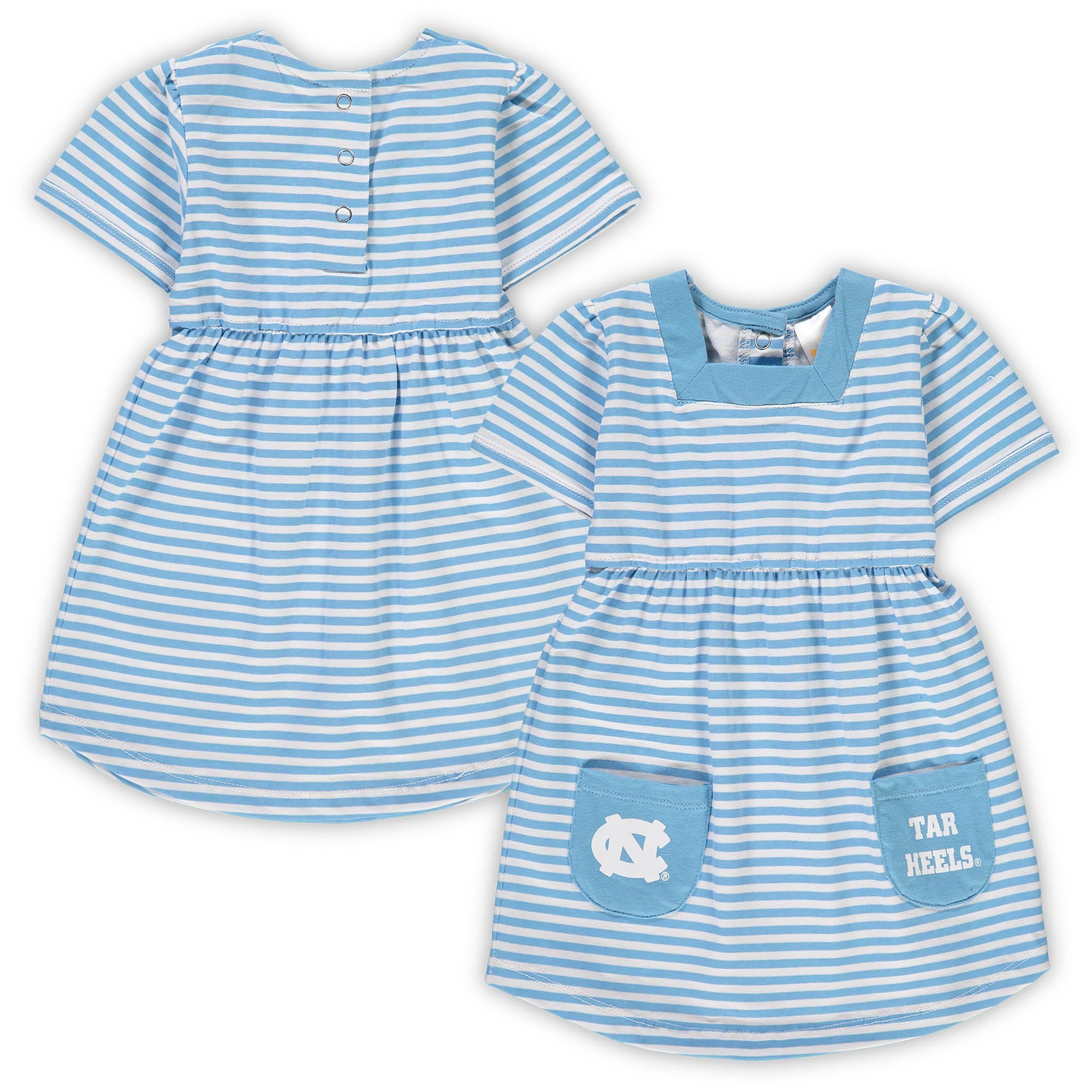 Girls Toddler Carolina Blue North Tar Heels Striped Dress