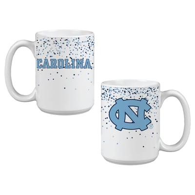 Indigo Falls North Carolina Tar Heels Confetti Mug - Set of 2
