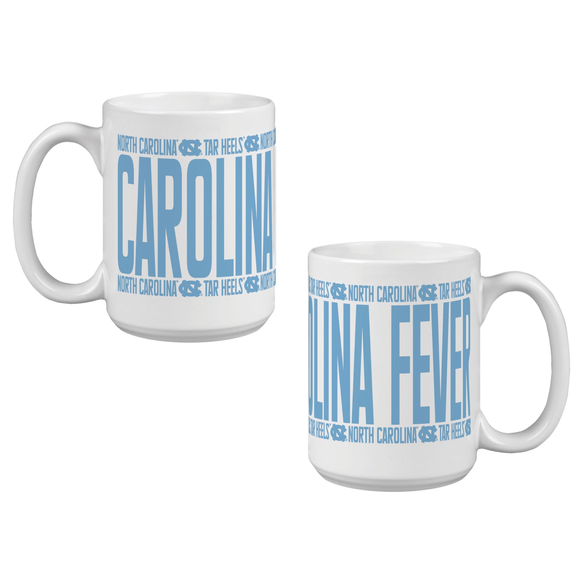 Indigo Falls North Carolina Tar Heels Elevated Mug - Set of 2