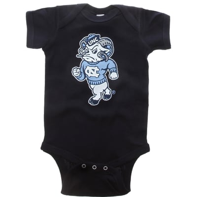 North Carolina Tar Heels Two Feet Ahead Infant Big Logo Bodysuit - Navy
