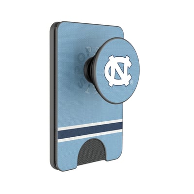 North Carolina Tar Heels Keyscaper Stripe PopSockets Magnetic Wallet