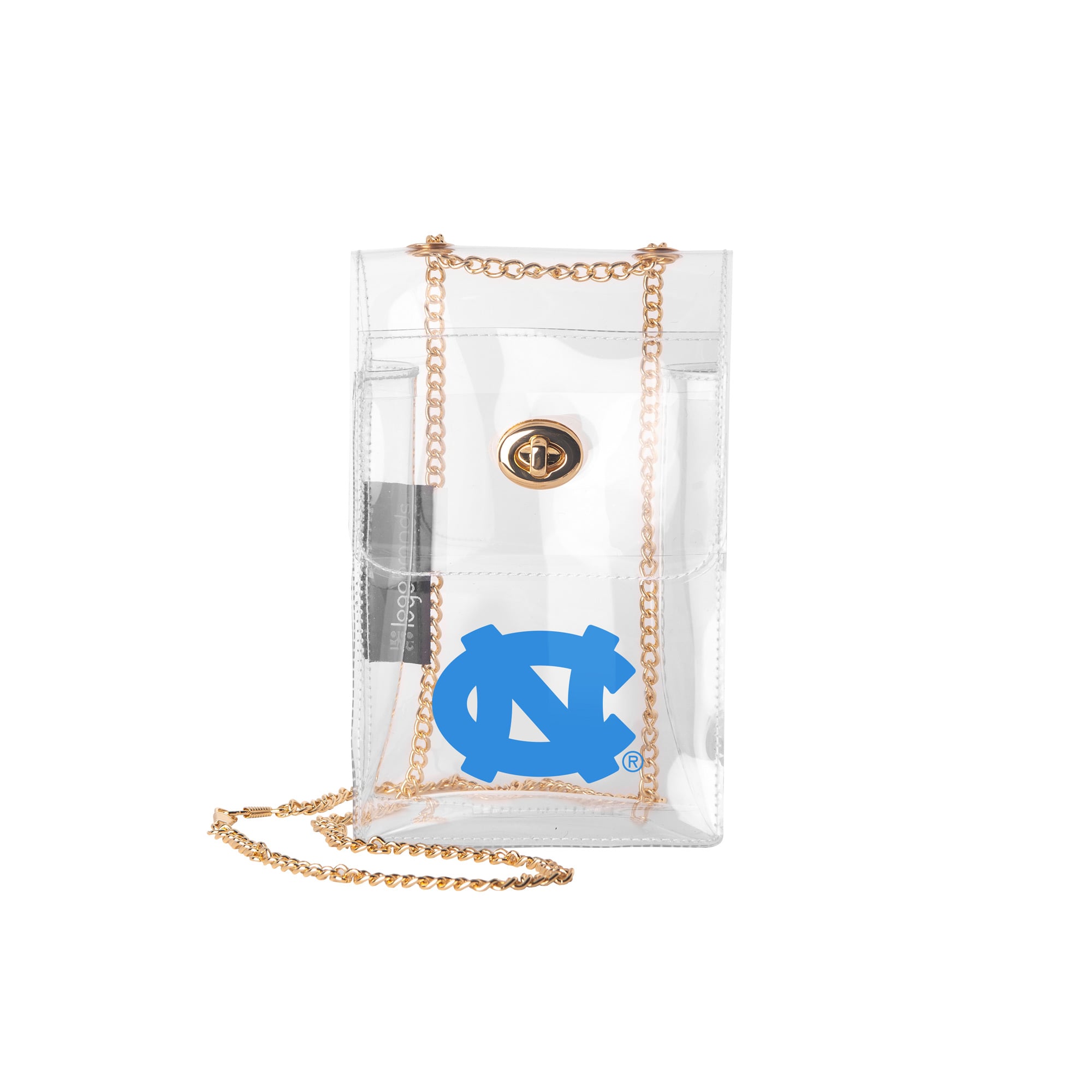 Logo Brands North Carolina Tar Heels Clear Essential Crossbody Purse