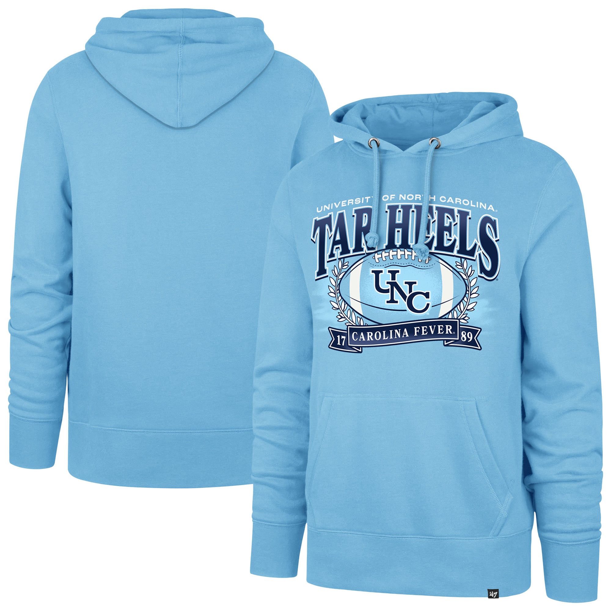 Sweat à capuche vintage pour homme « 47 Carolina Blue North Tar Heels Staircase »