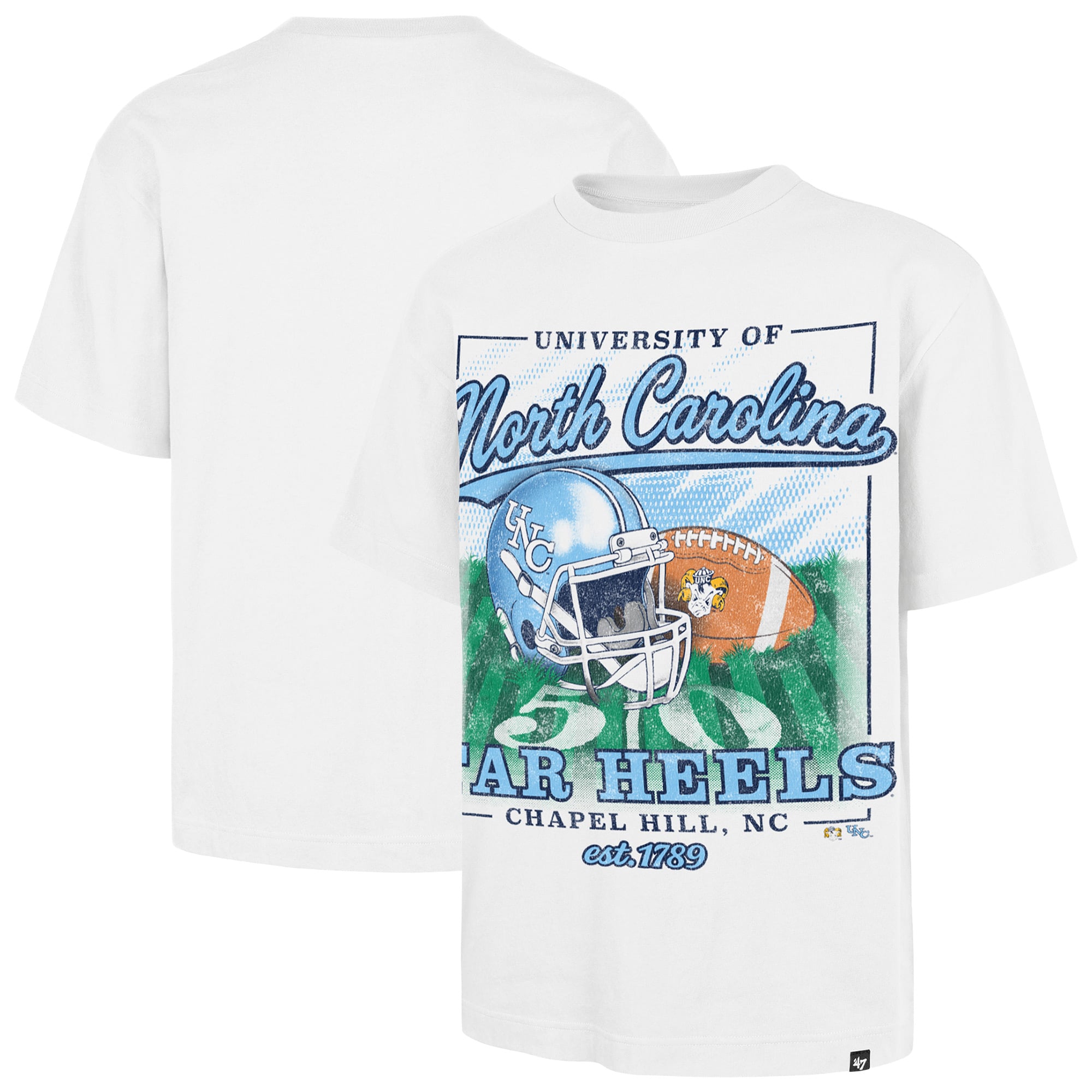 Men's '47 White North Carolina Tar Heels Staircase Regional Foundation T-Shirt