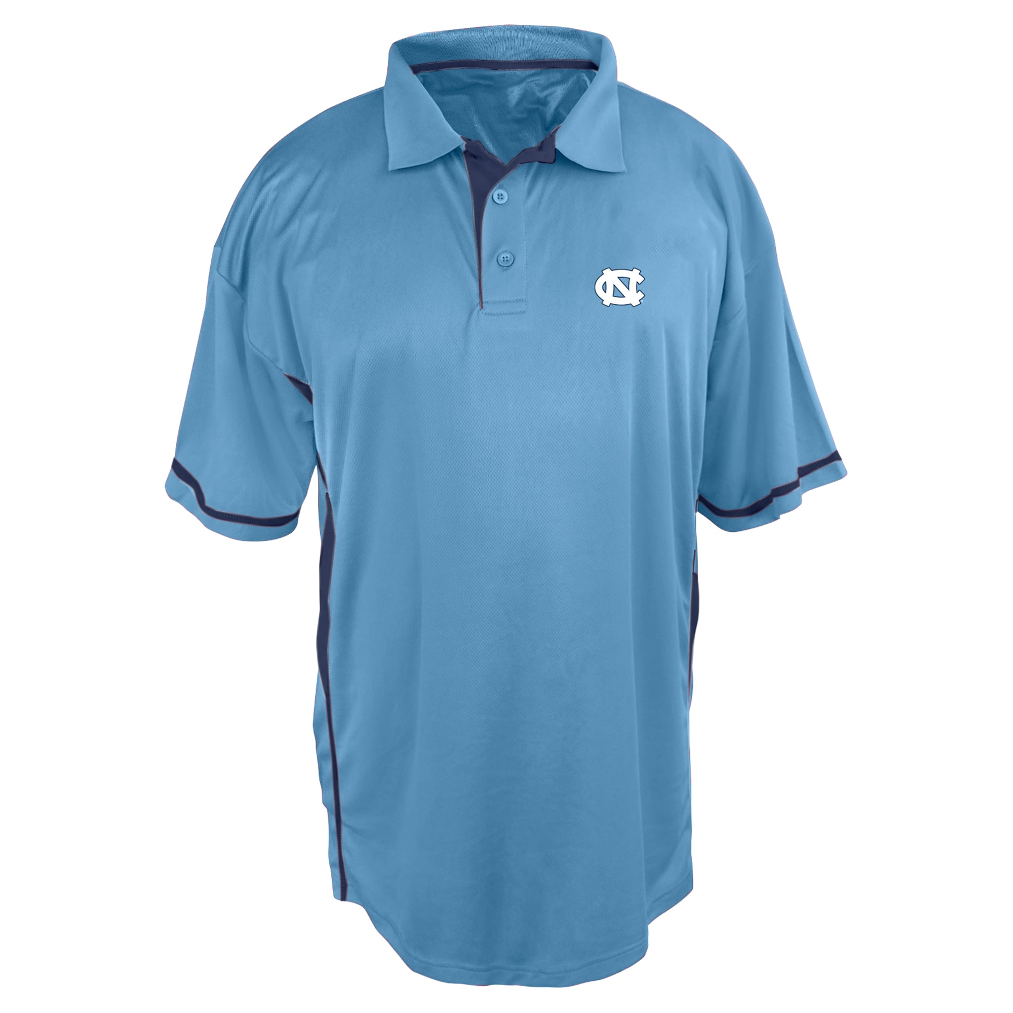 Men's Big and Tall Profile Light Blue North Carolina Tar Heels Color Block Panel Polo