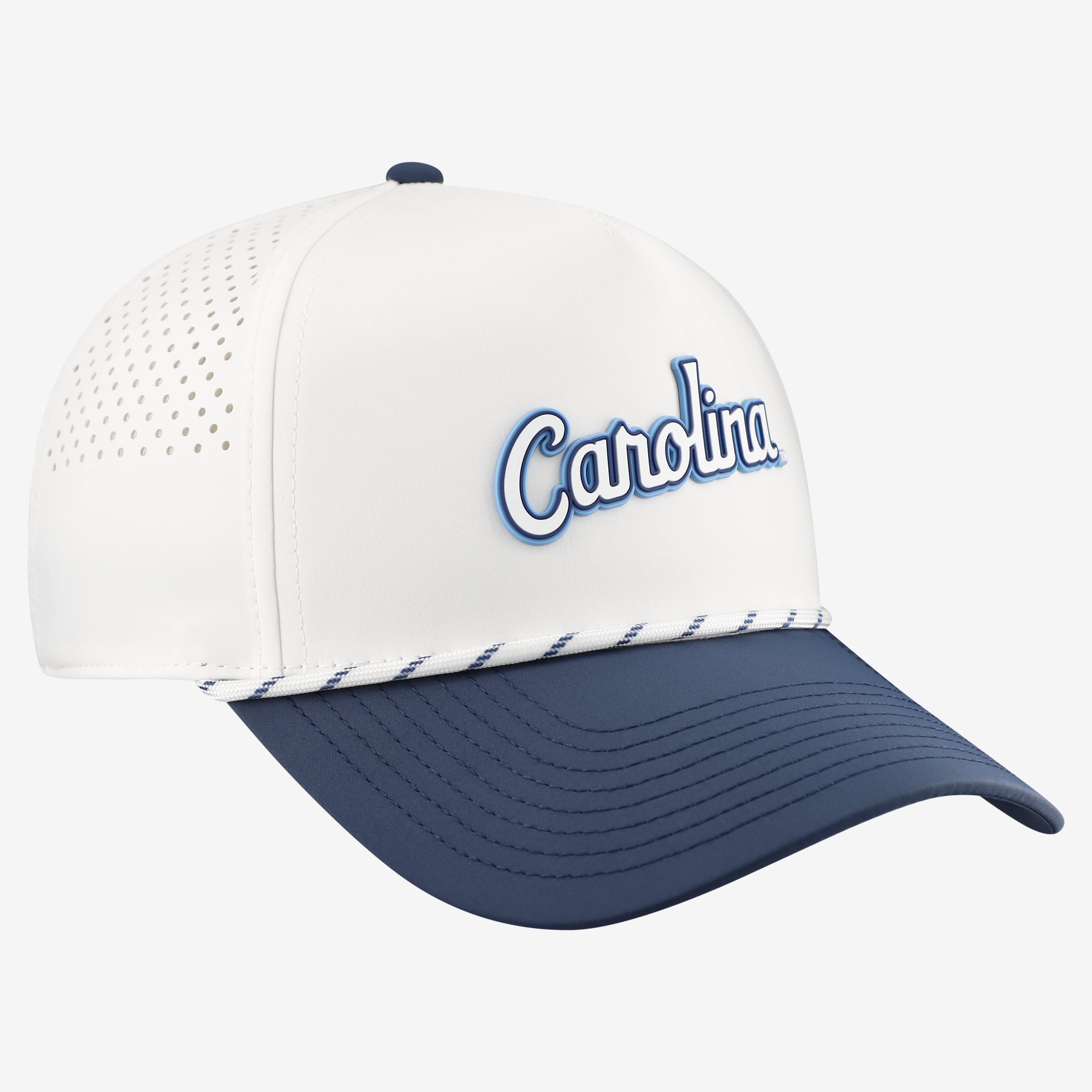 Men's Branded Bills  White/Navy North Carolina Tar Heels Classic Adjustable Rope Hat