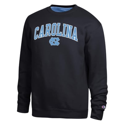 Sweat-shirt Champion Arch des Tar Heels de Caroline du Nord - Noir