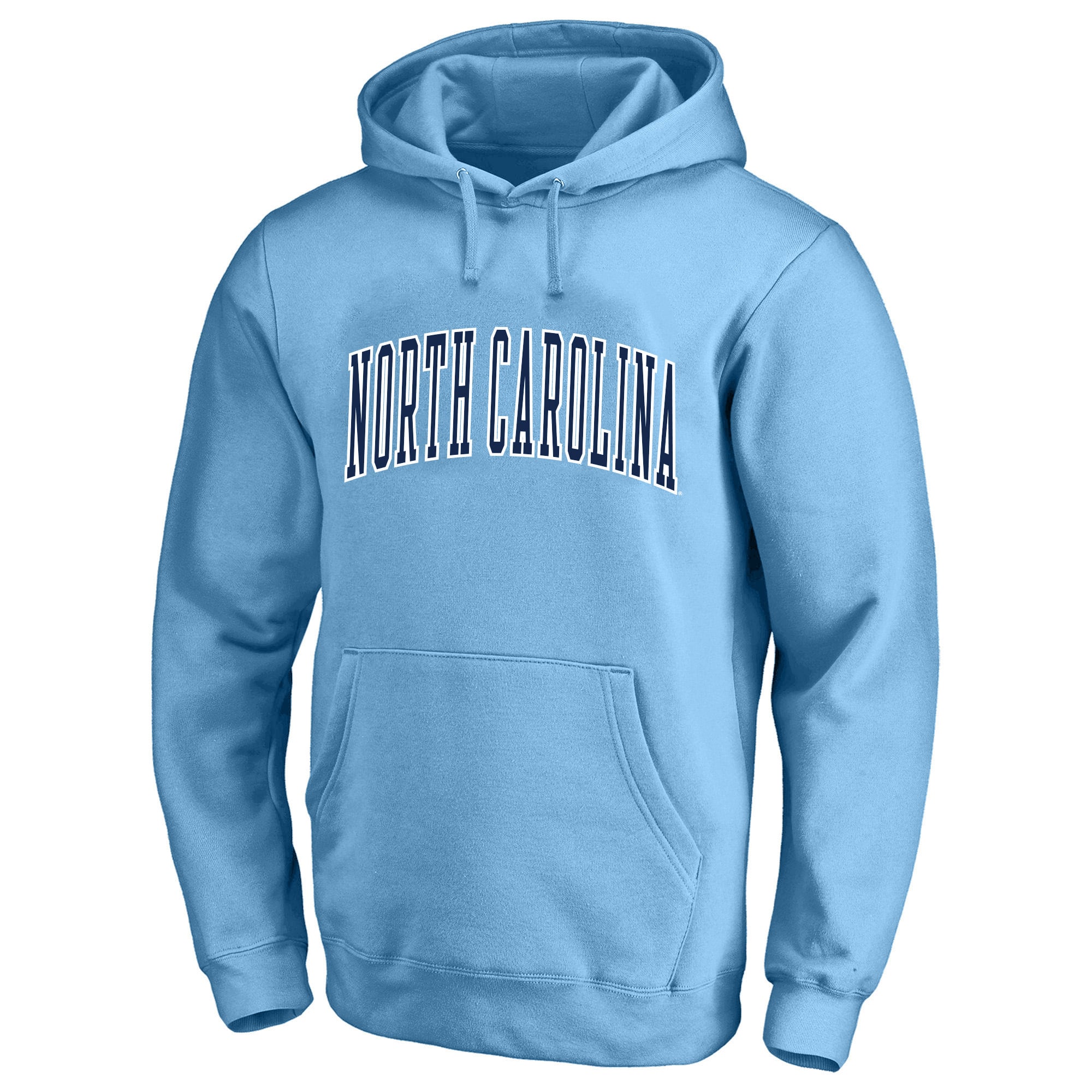 Sweat à capuche Champion bleu Caroline pour homme, North Carolina Tar Heels, Arch Over Tackle Twill, grandes tailles