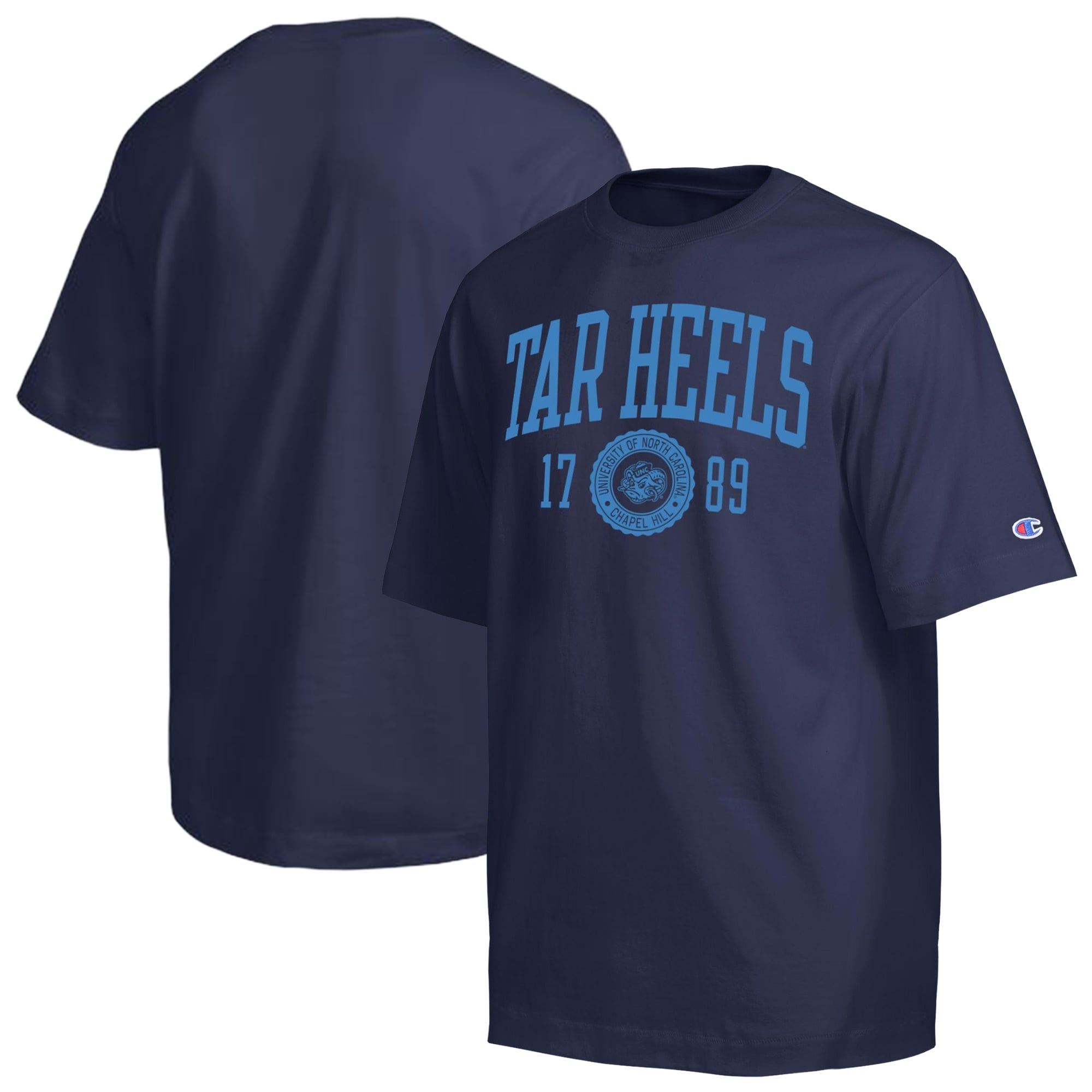 Men's Champion  Navy North Carolina Tar Heels Established Tradition Heavyweight T-Shirt