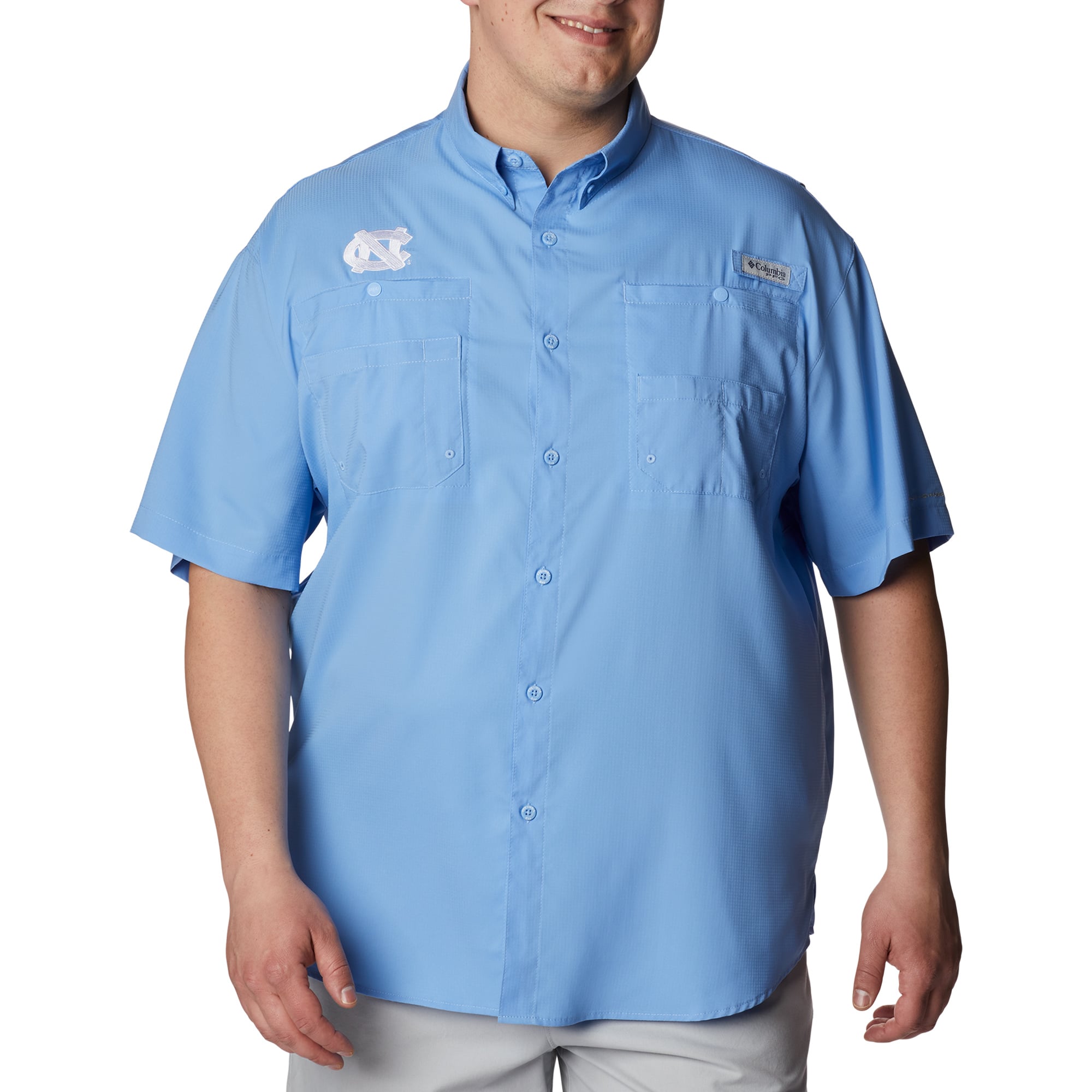 Men's Columbia Carolina Blue North Tar Heels PFG Tamiami Shirt