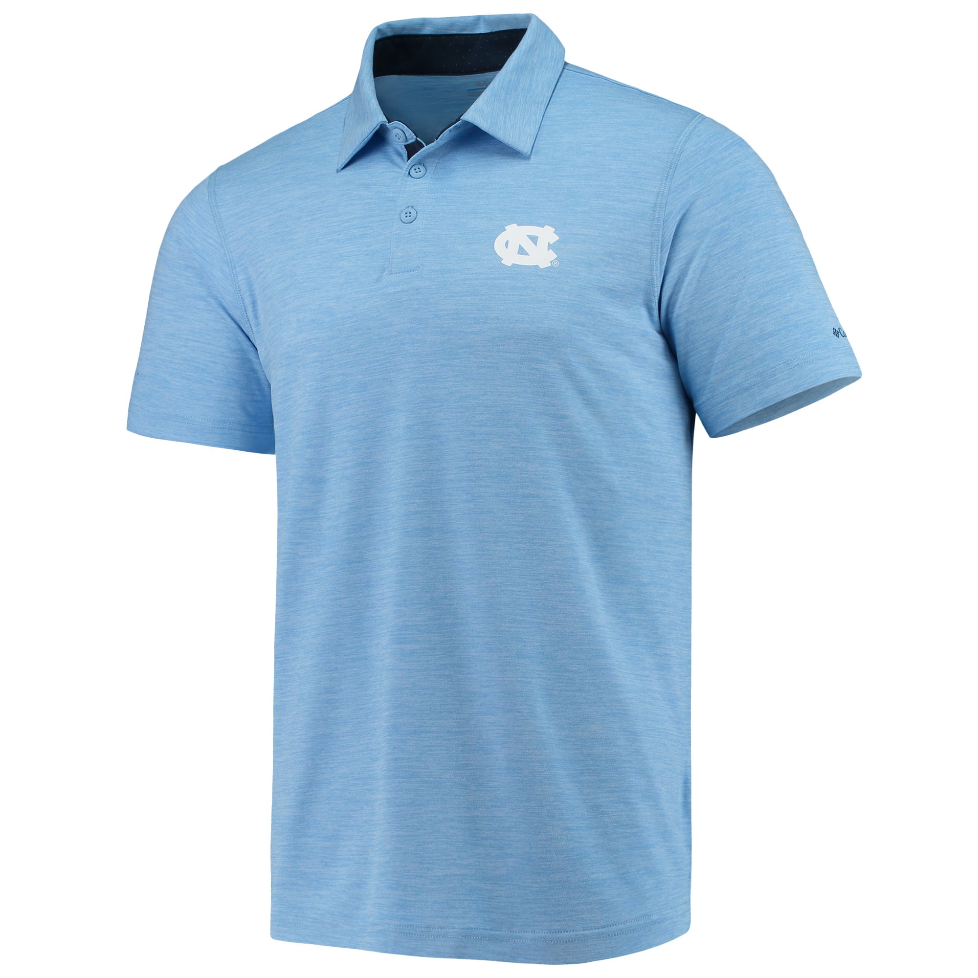 Men's Columbia Light Blue North Carolina Tar Heels Trail Omni-Shade Polo