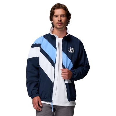 North Carolina Tar Heels Columbia Reventure Full-Zip Windbreaker Omni-Shield Jacket - Navy