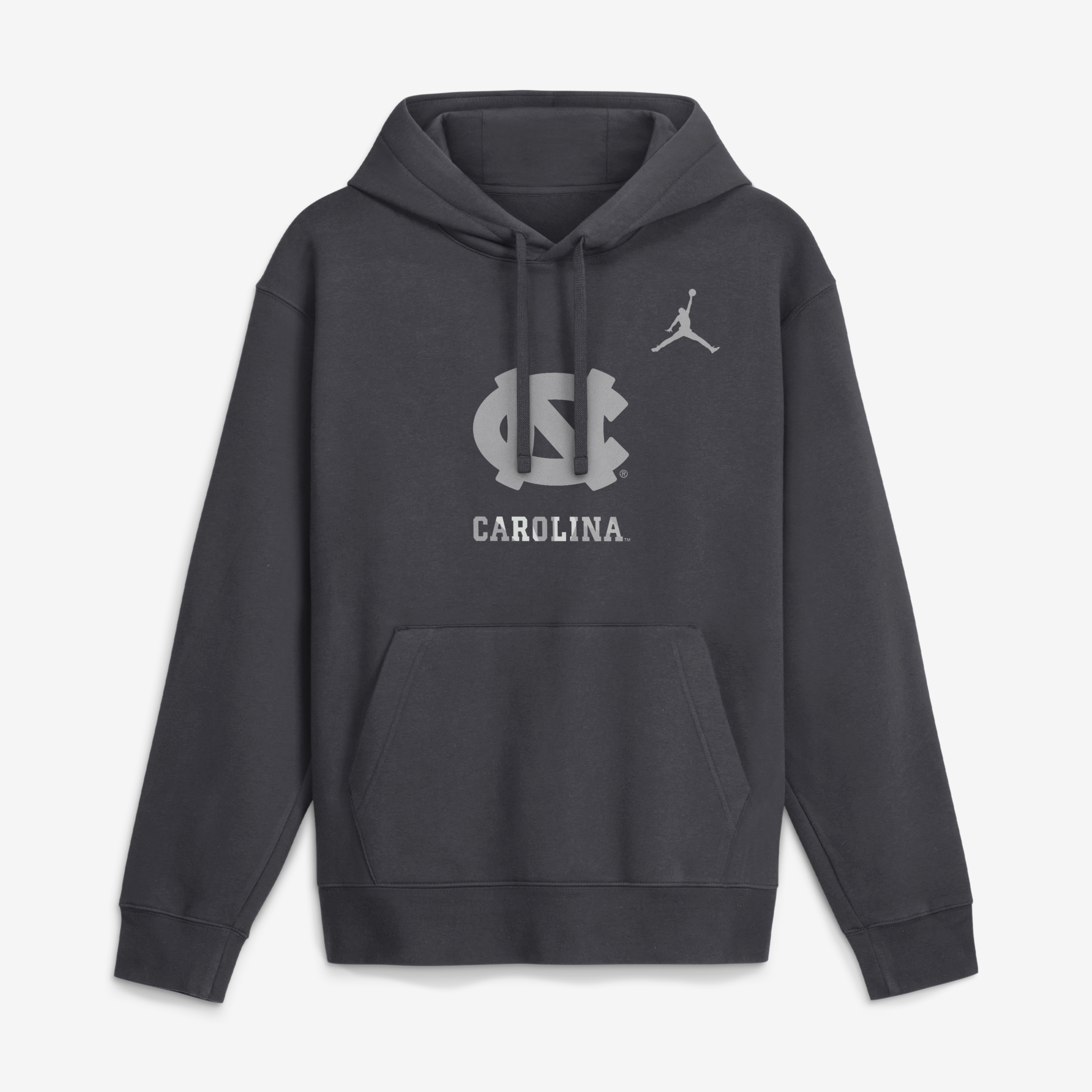 Sweat à capuche en polaire Jordan Brand anthracite North Carolina Tar Heels Club pour homme