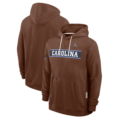North Carolina Tar Heels Jordan Brand 2026 Military Appreciation Sideline Standard Issue Dri-FIT Hoodie - Brown