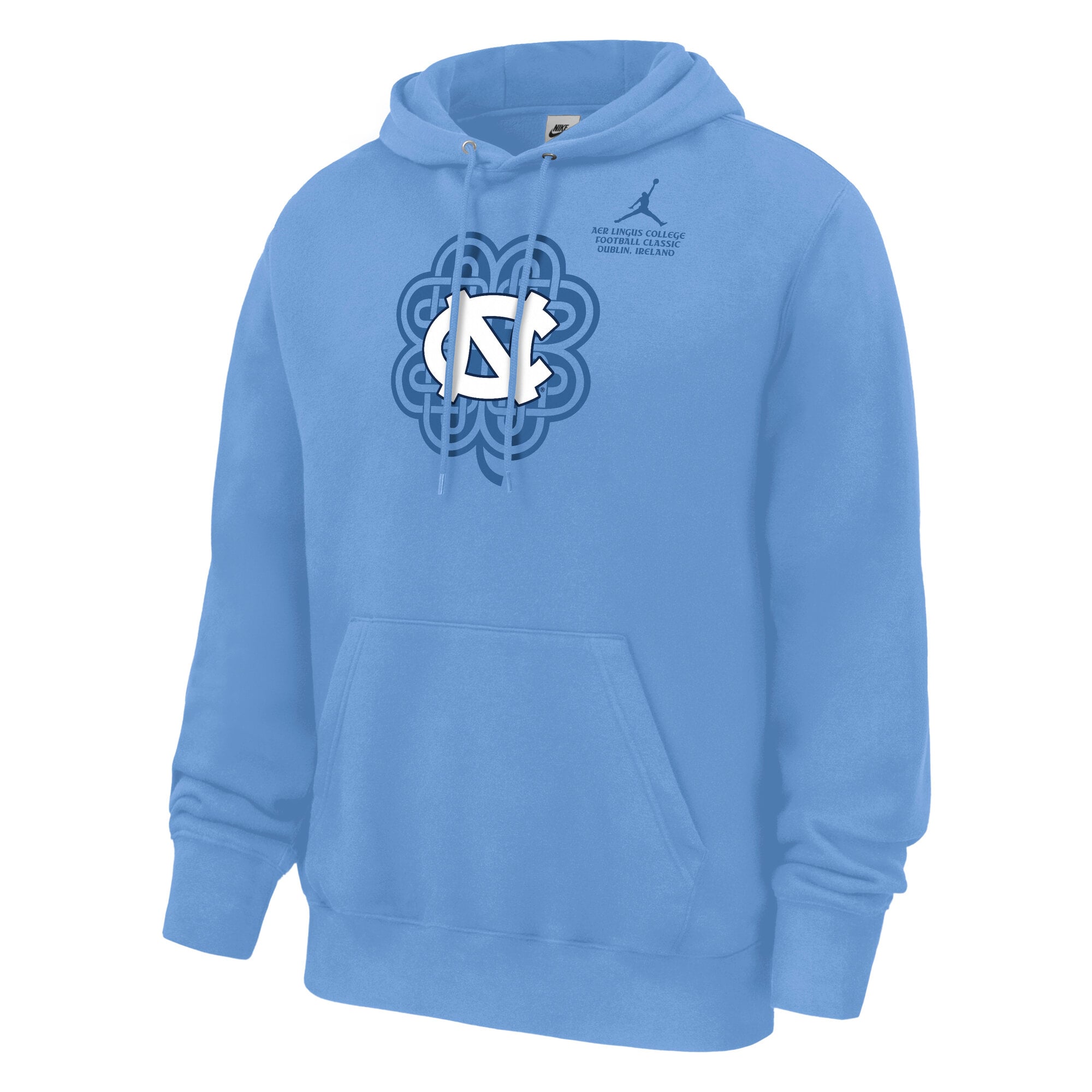 Men's Jordan Brand  Carolina Blue North Tar Heels 2026 Aer Lingus College Football Classic Hoodie