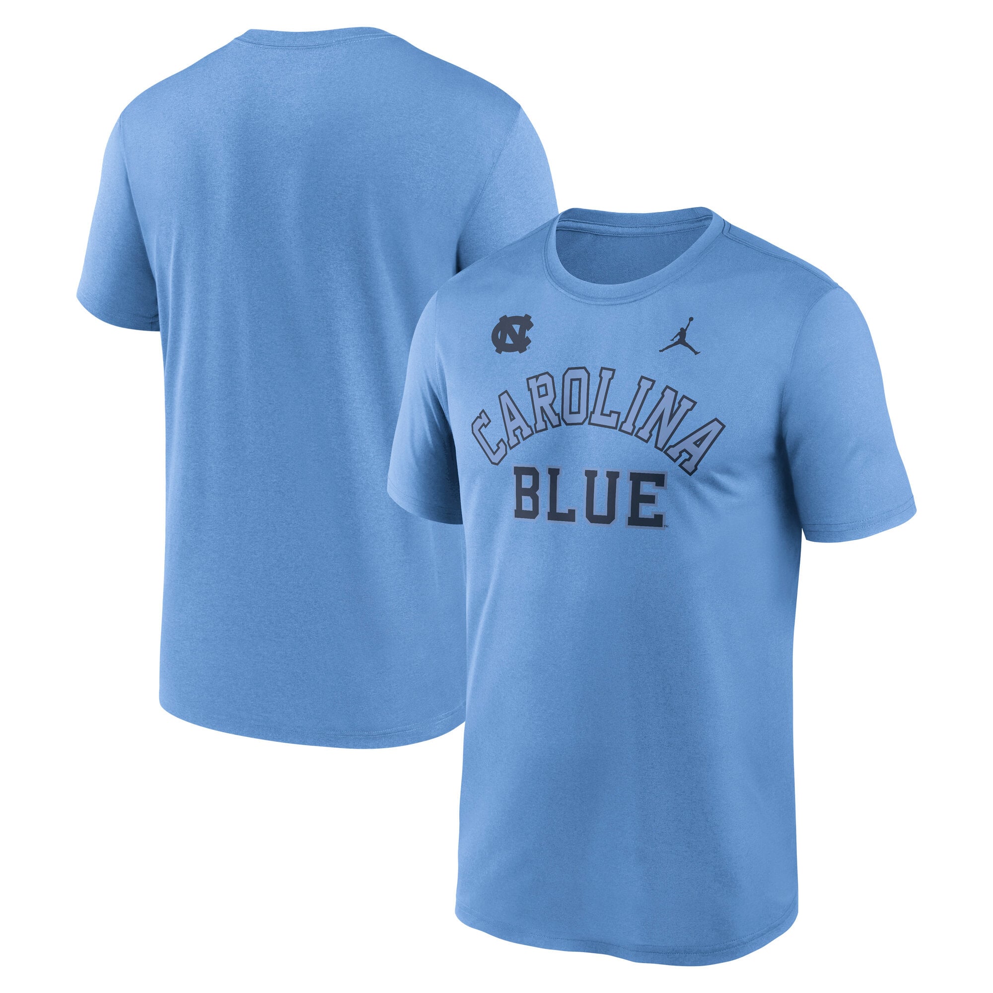 T-shirt Jordan Brand Carolina Blue North Tar Heels Primetime Arch Mantra Legend Dri-FIT pour homme