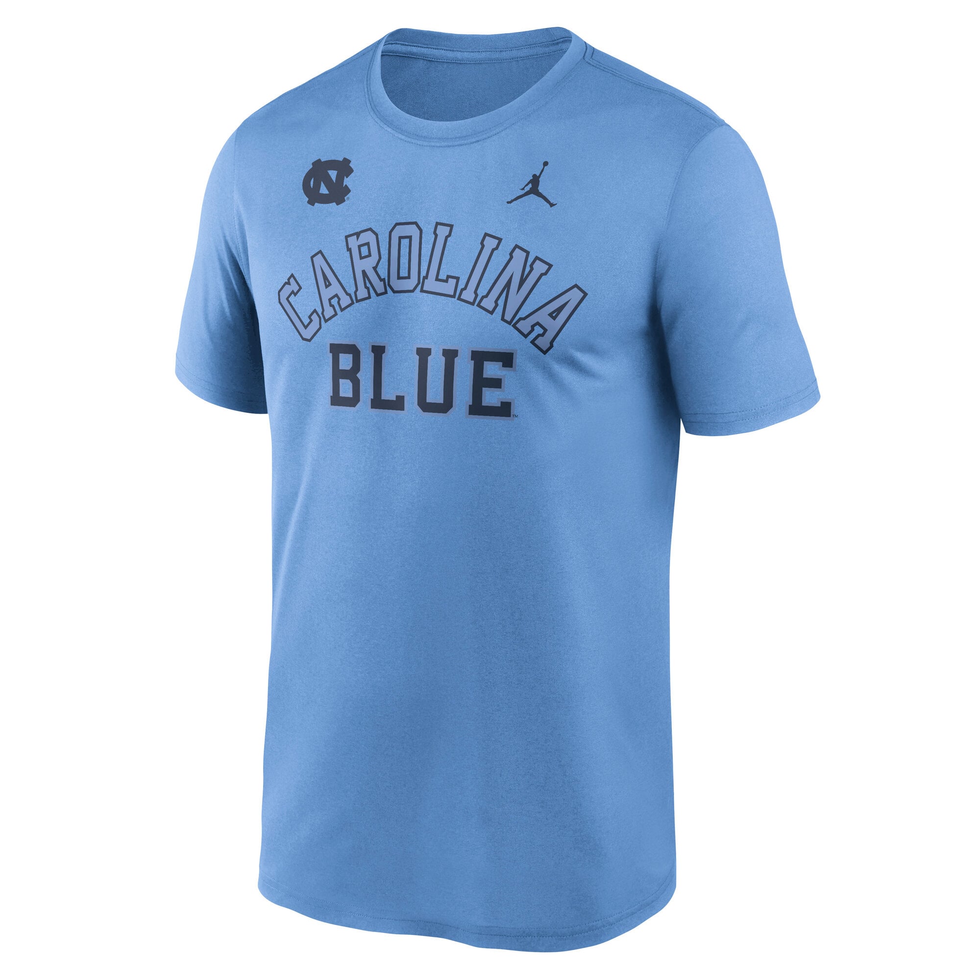 T-shirt Jordan Brand Carolina Blue North Tar Heels Primetime Arch Mantra Legend Dri-FIT pour homme