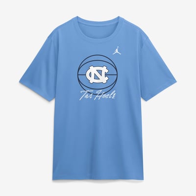  North Carolina Tar Heels Jordan Brand Primetime Basketball Icon Legend Dri-FIT T-Shirt - Carolina Blue
