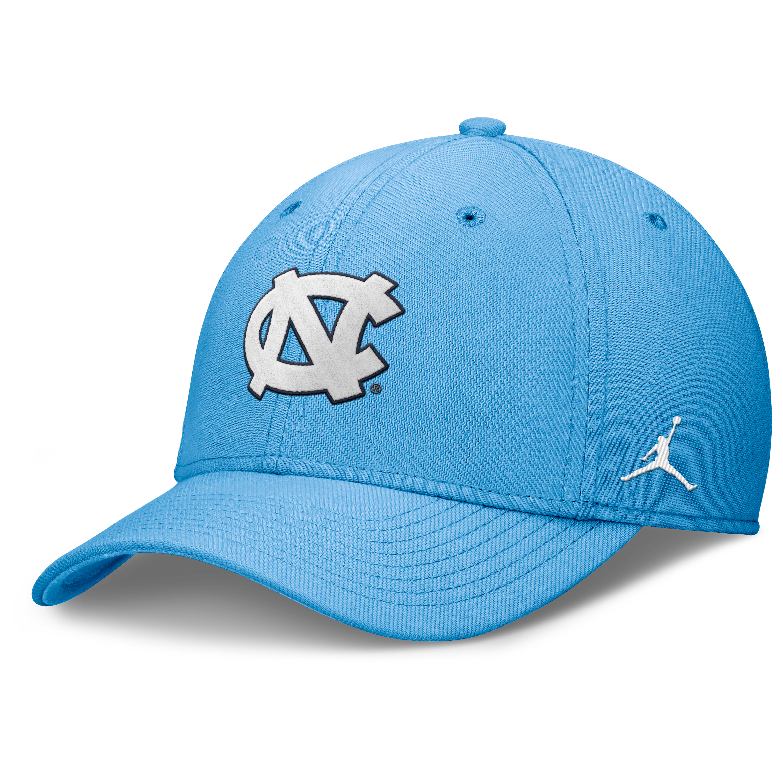 Men's Jordan Brand Carolina Blue North Tar Heels Rise SwooshFlex Dri-FIT Hat