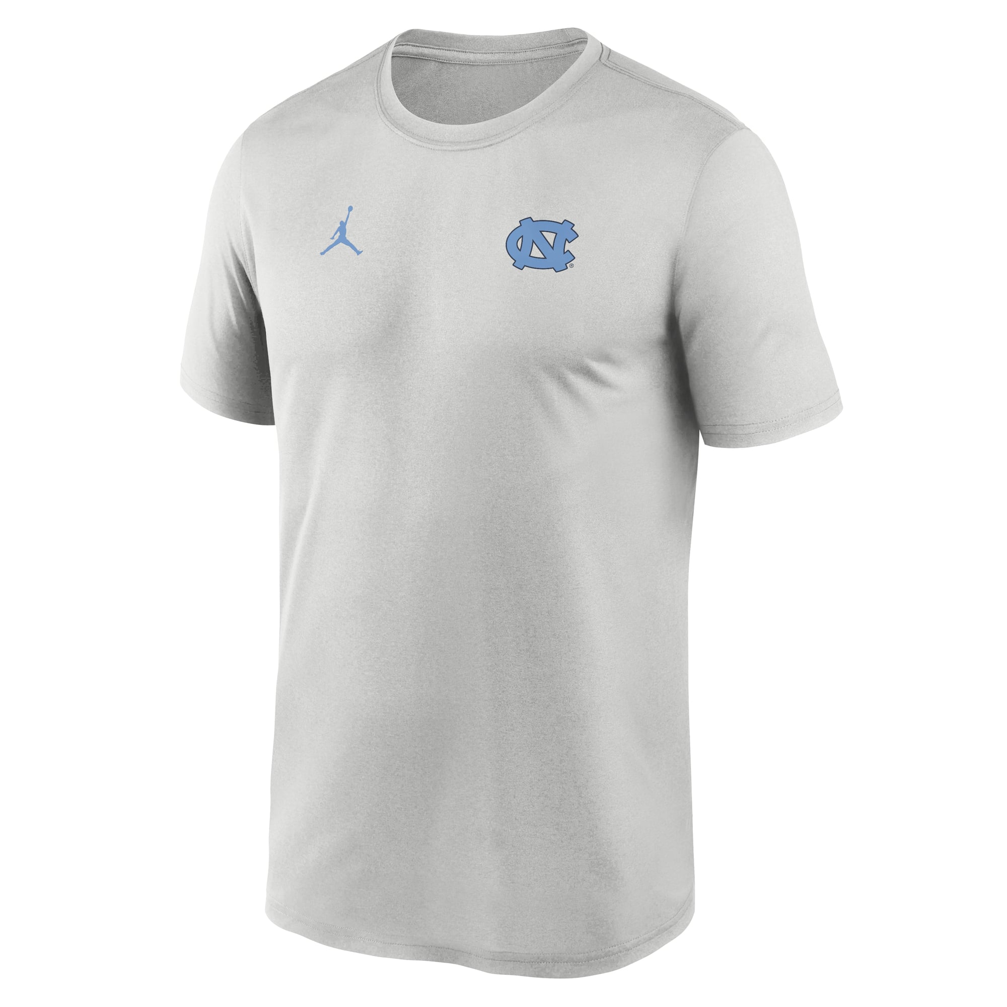 T-shirt Jordan Brand gris pour homme, édition 2025 des Tar Heels de Caroline du Nord, avec petit logo Legend Dri-FIT