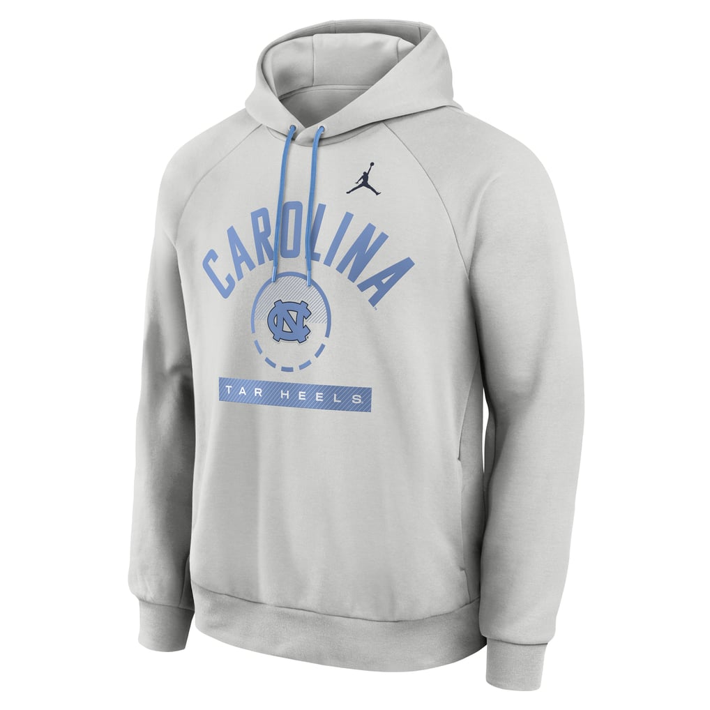 Men's Jordan Brand Gray North Carolina Tar Heels Courtside Practice Dri ...