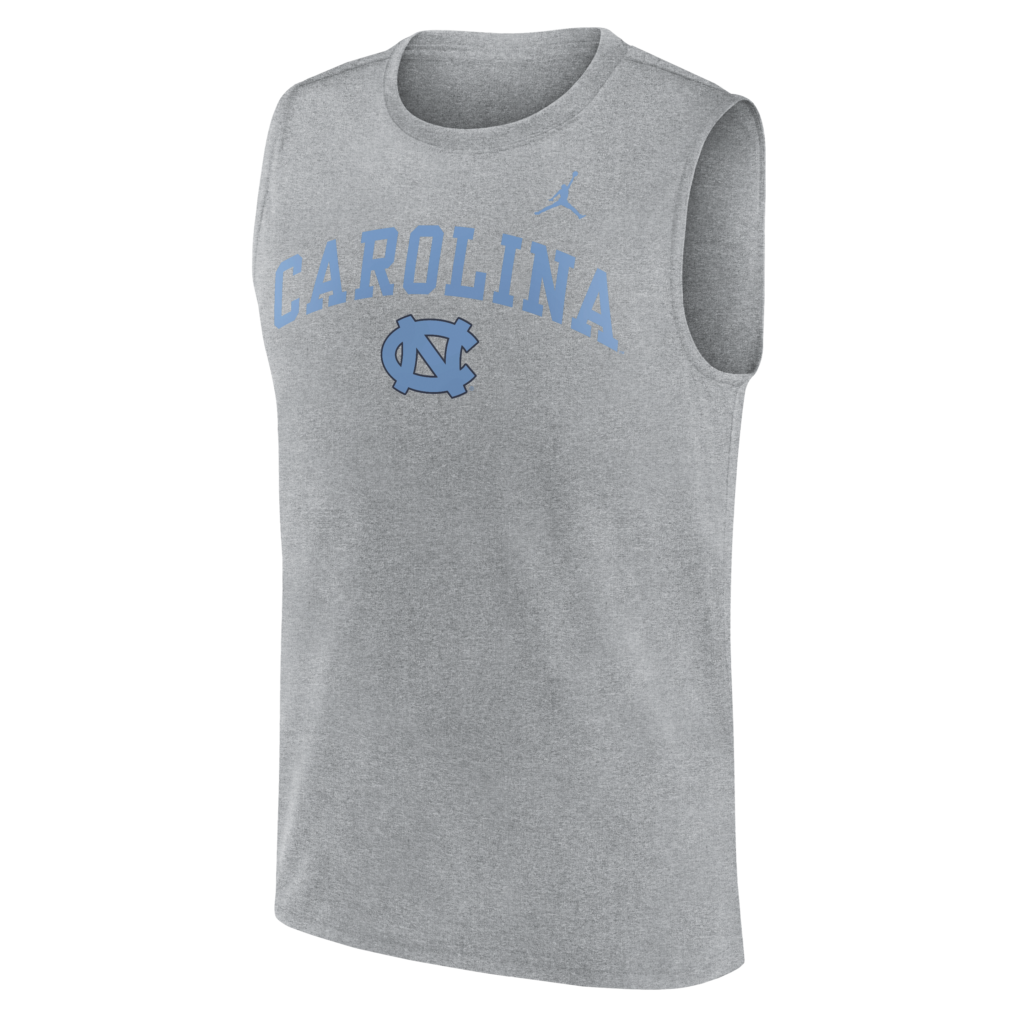 Men's Jordan Brand Heather Gray North Carolina Tar Heels Primetime Legend Arch Dri-FIT Muscle Tank Top