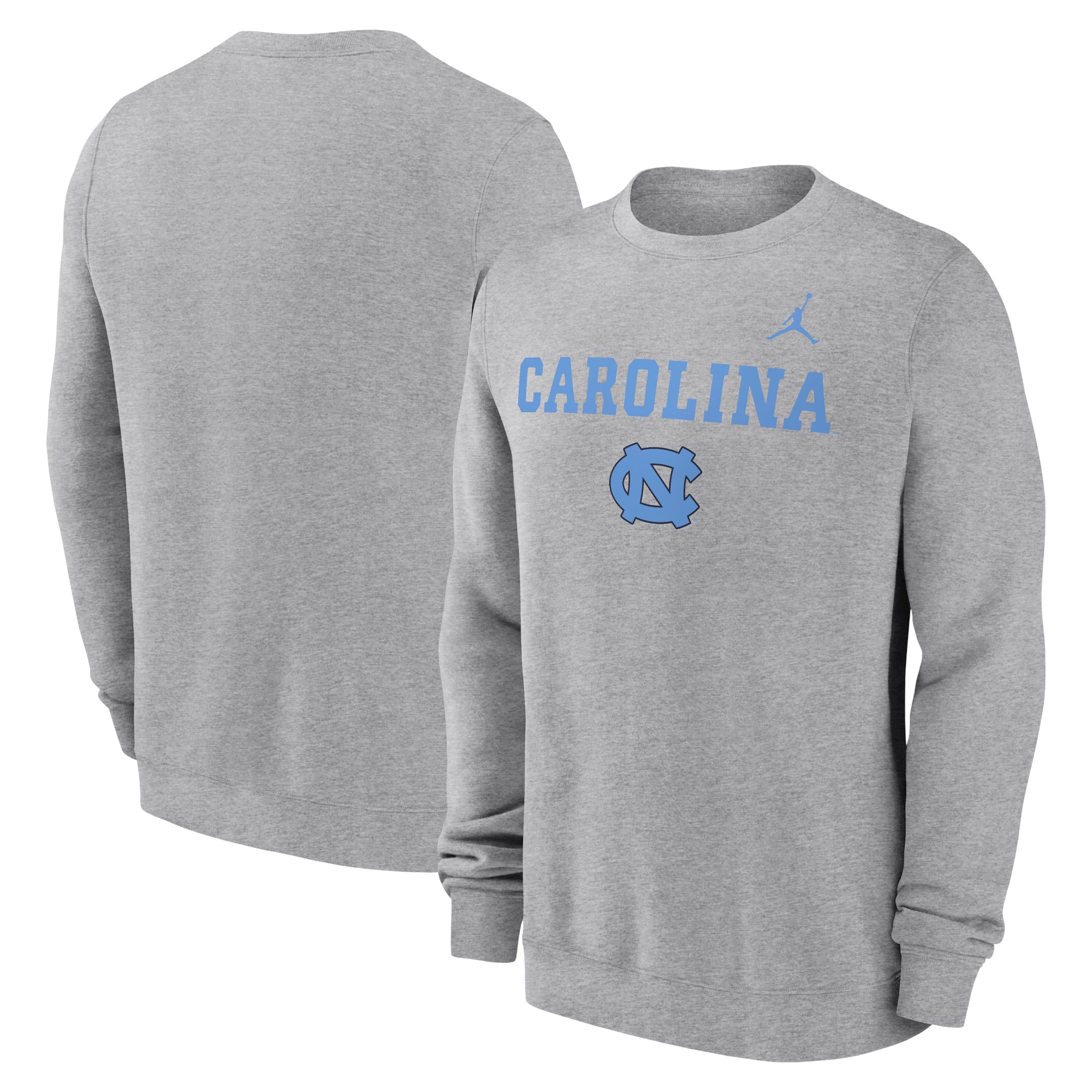 Sweat-shirt à capuche Jordan Brand Heather Grey North Carolina Tar Heels Primetime Primary Stack pour homme