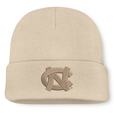 North Carolina Tar Heels Jordan Brand Utility Cuffed Knit Hat - Natural
