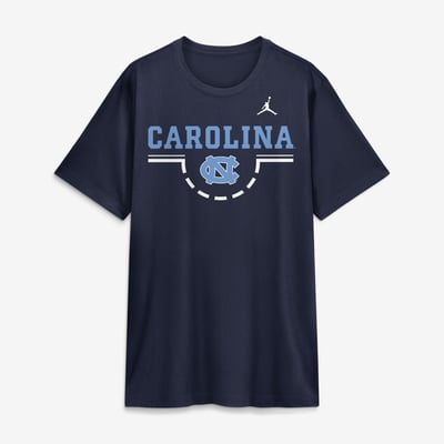  North Carolina Tar Heels Jordan Brand Courtside Legend T-Shirt - Navy