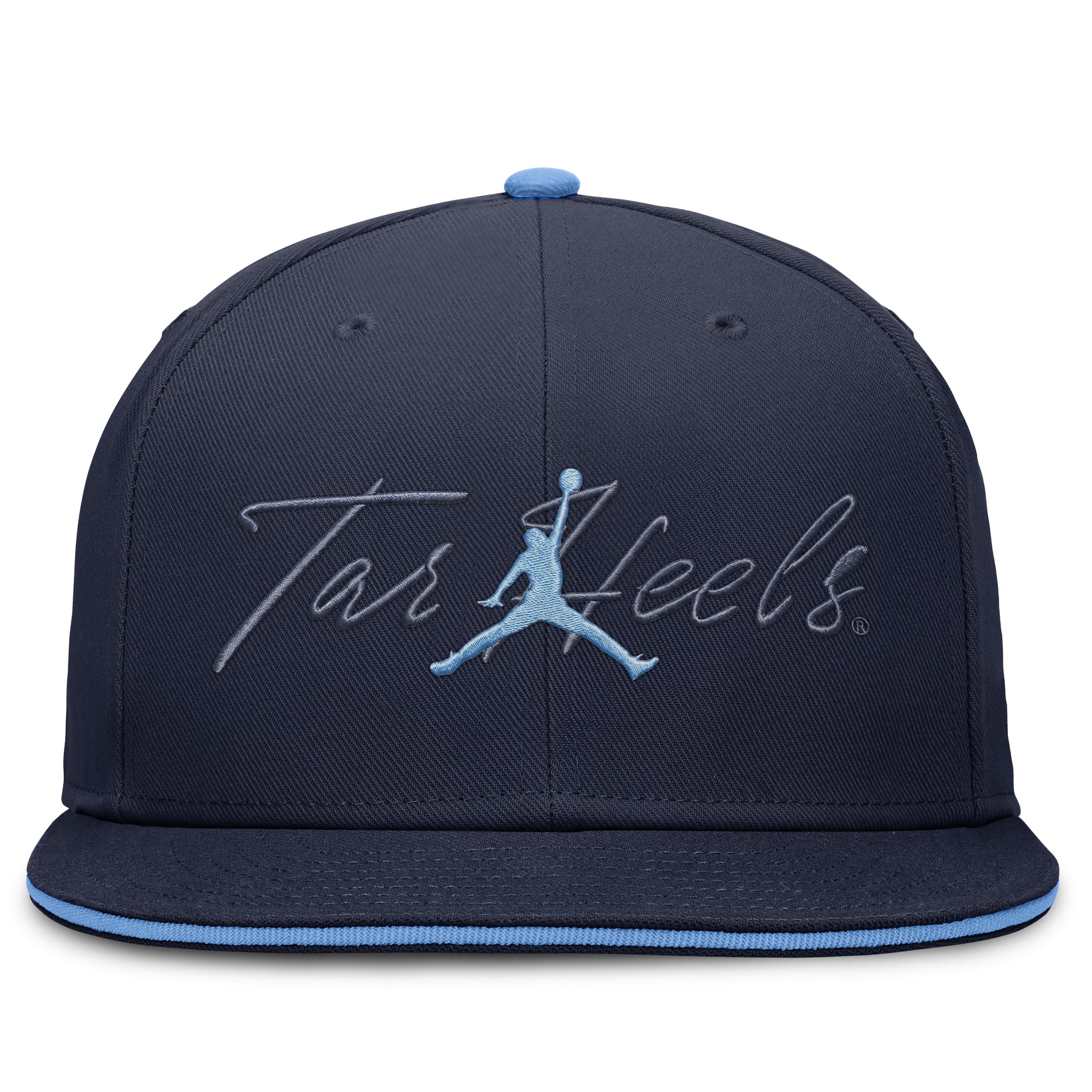 Casquette ajustée Jordan Brand bleu marine North Carolina Tar Heels Dri-FIT Primetime Script pour homme