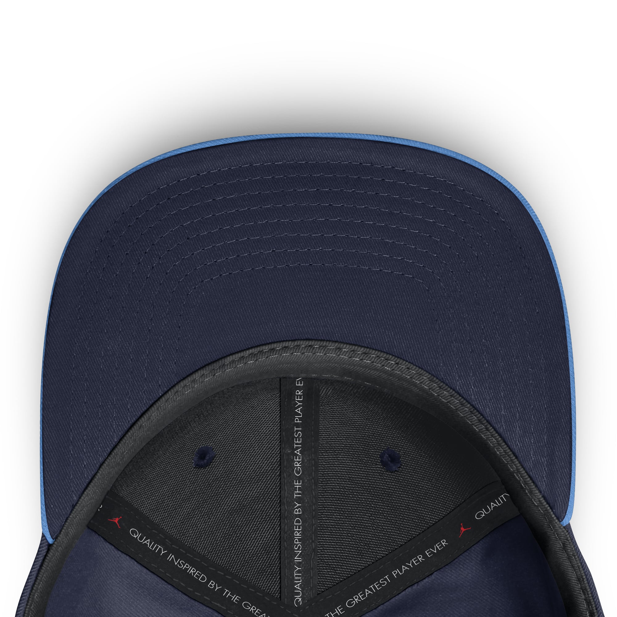 Casquette ajustée Jordan Brand bleu marine North Carolina Tar Heels Dri-FIT Primetime Script pour homme