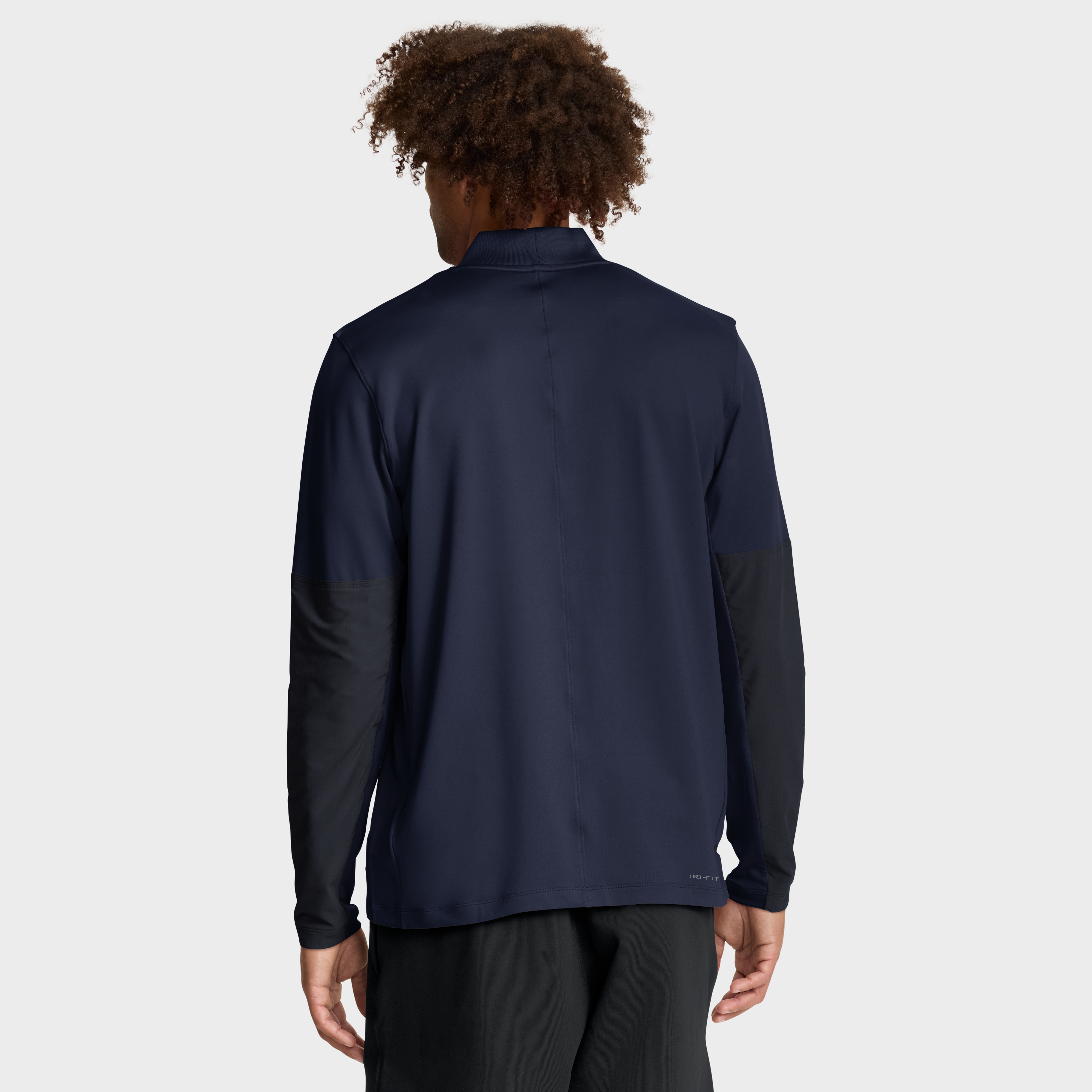 Pull à demi-zip Jordan Brand bleu marine North Carolina Tar Heels Sideline Dri-FIT pour homme