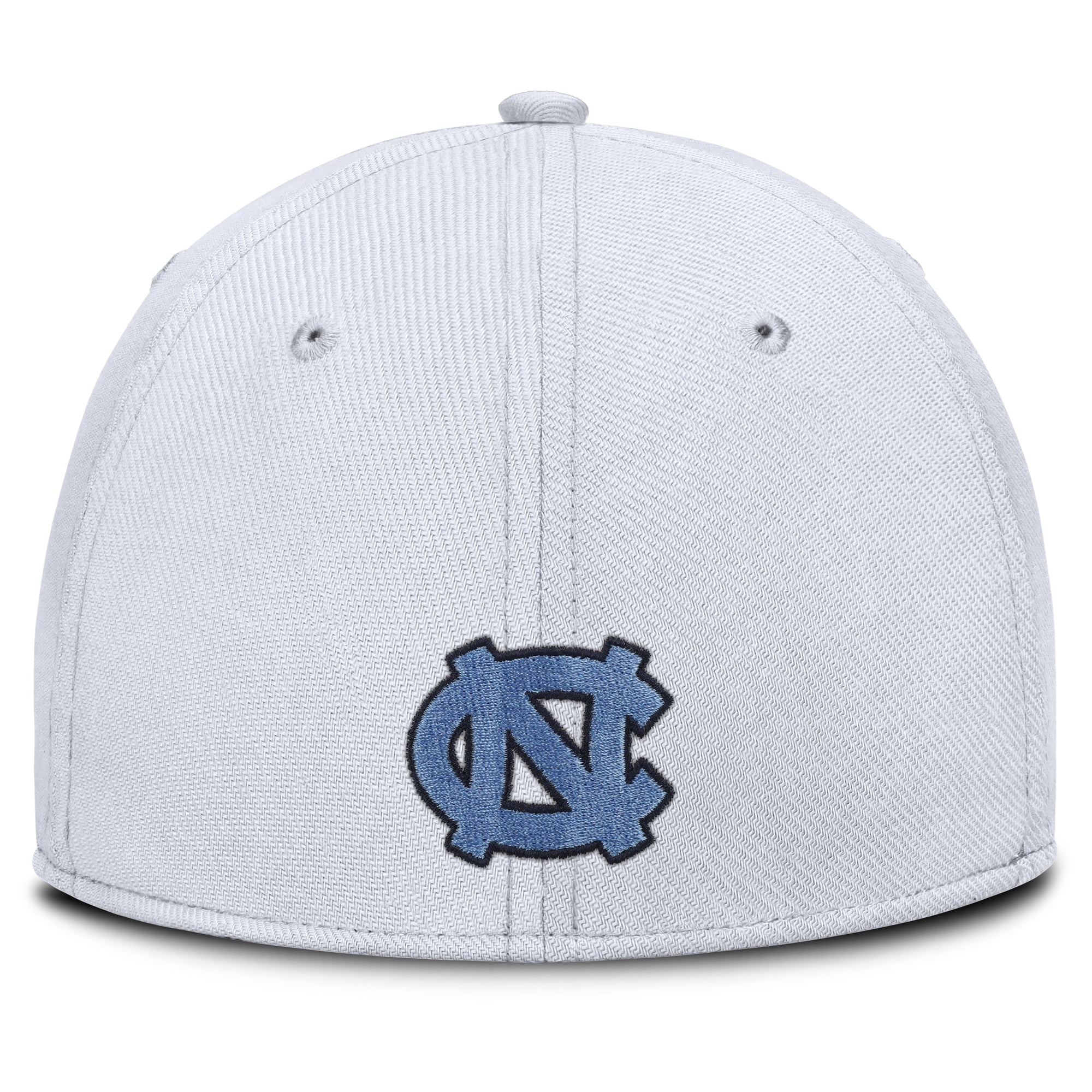Casquette Jordan Brand blanche pour homme, modèle North Carolina Tar Heels, logo SwooshRise et technologie Dri-FIT.