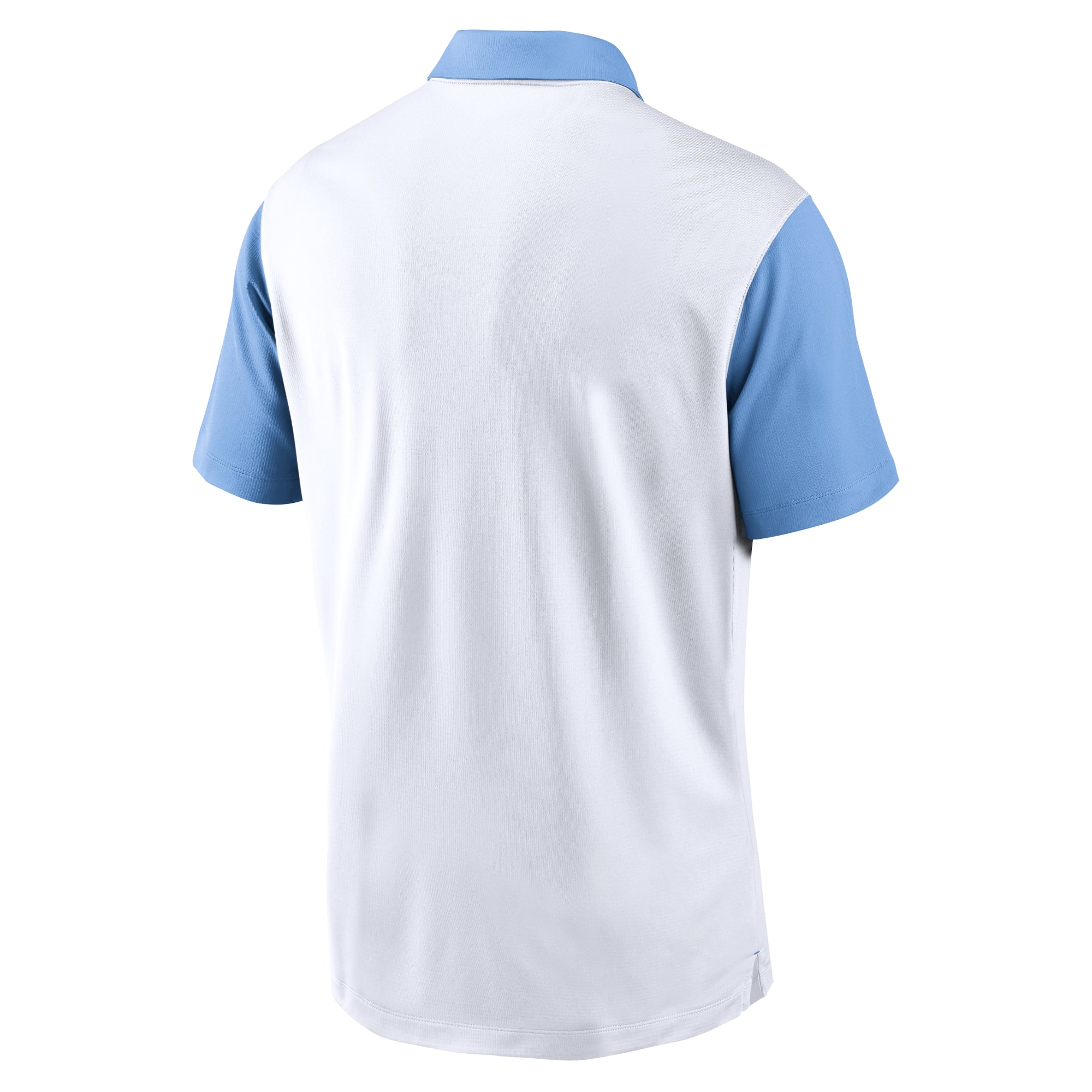 Polo Jordan Brand Vapor Dri-FIT pour homme, blanc/bleu Caroline, motif Campus Primetime des Tar Heels de Caroline du Nord