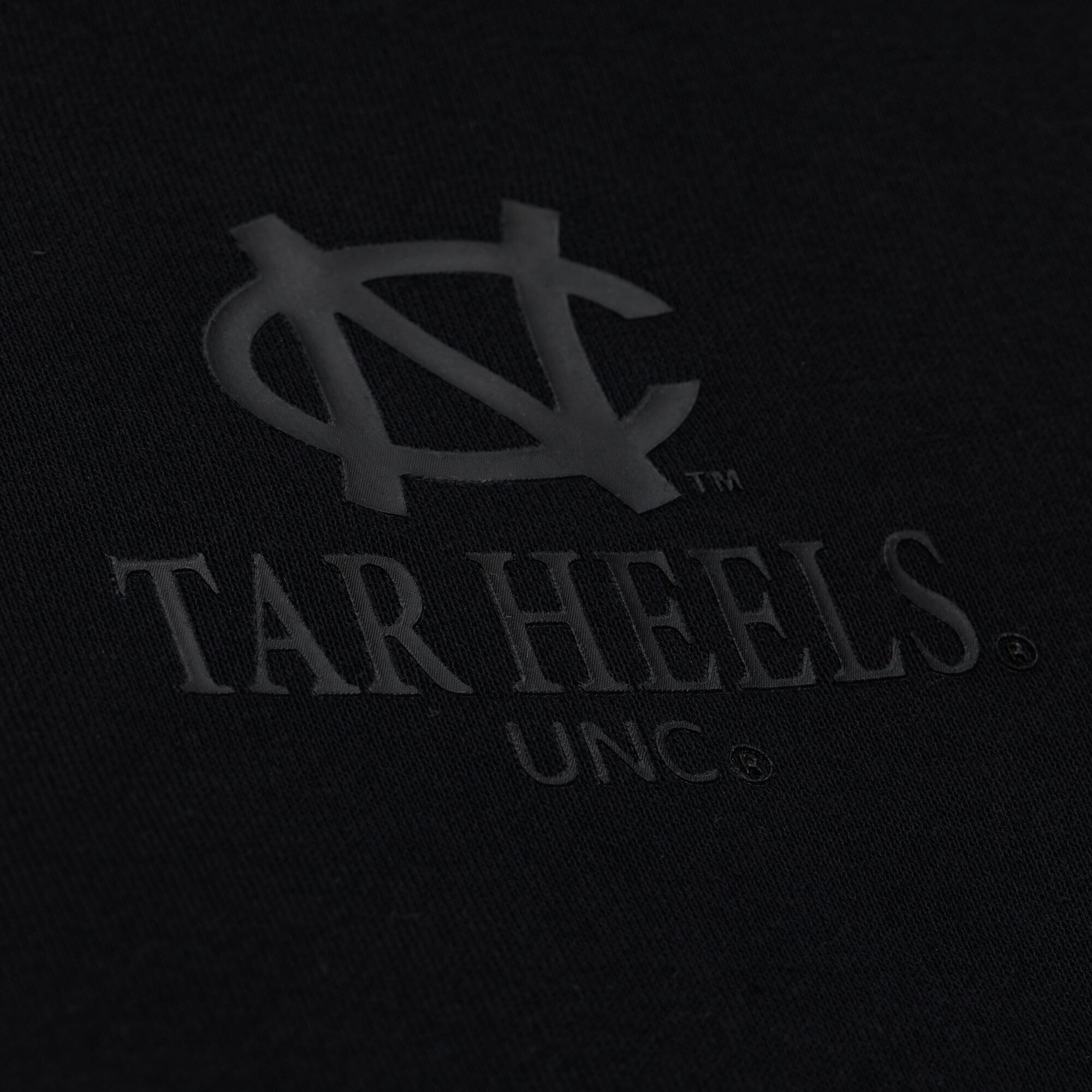 Men's Mitchell & Ness  Black North Carolina Tar Heels Monochrome Icon Fleece Hoodie