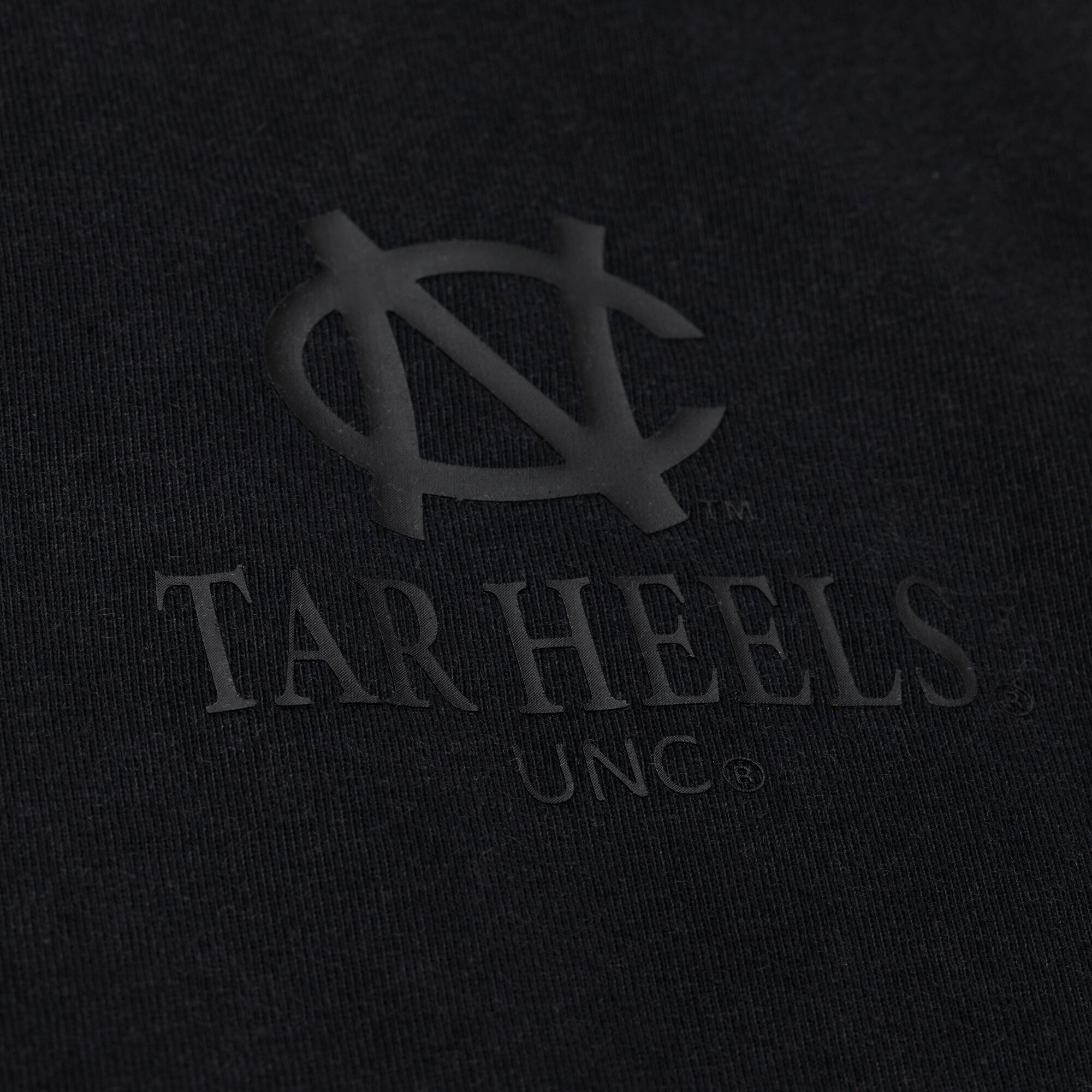 Men's Mitchell & Ness  Black North Carolina Tar Heels Monochrome Icon T-Shirt