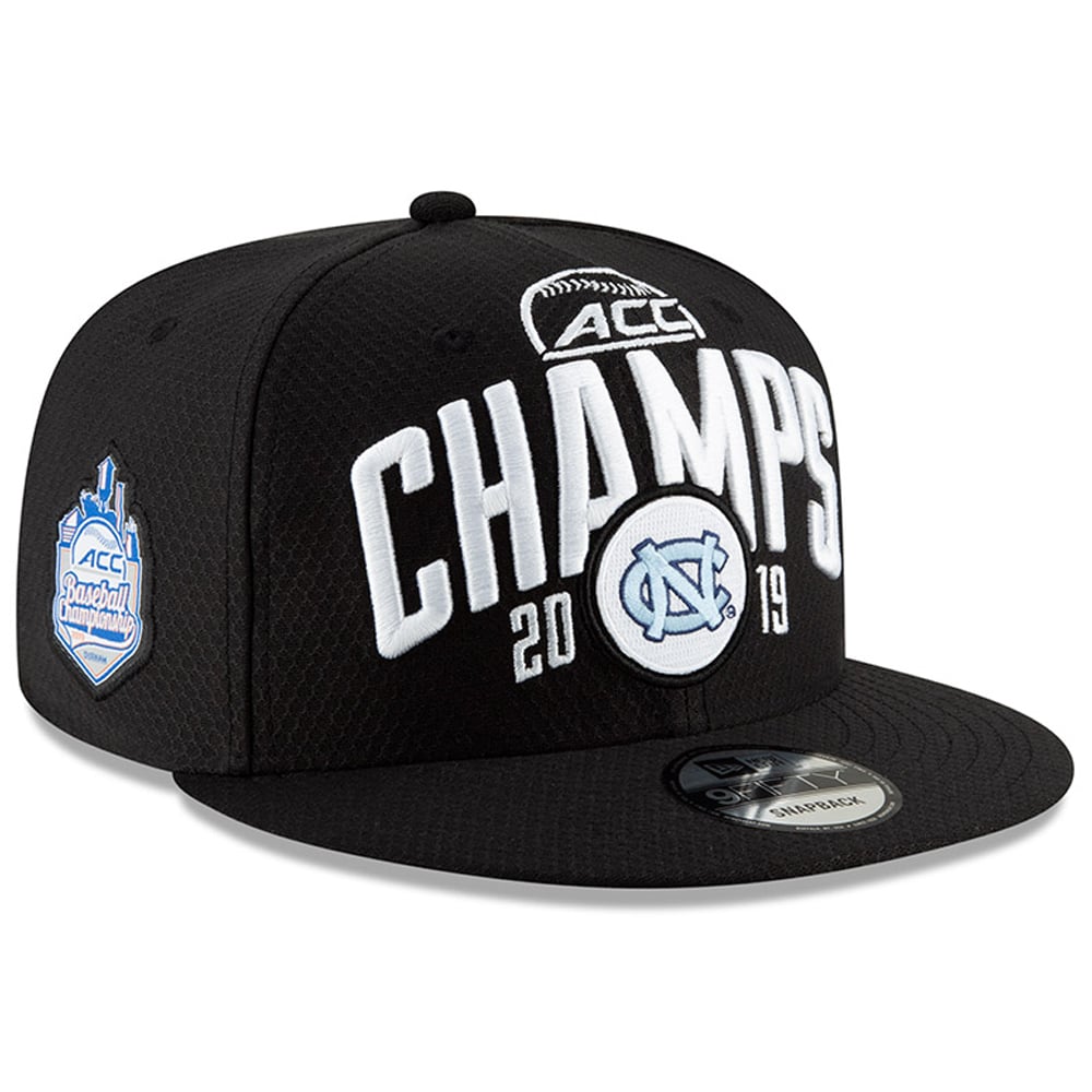 Men's New Era Black North Carolina Tar Heels 2019 ACC Baseball