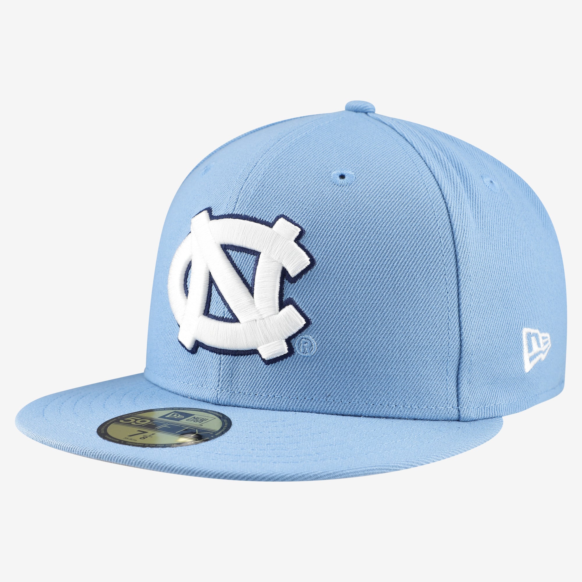 Casquette ajustée New Era Core 59FIFTY pour homme, bleu Caroline, North Carolina Tar Heels