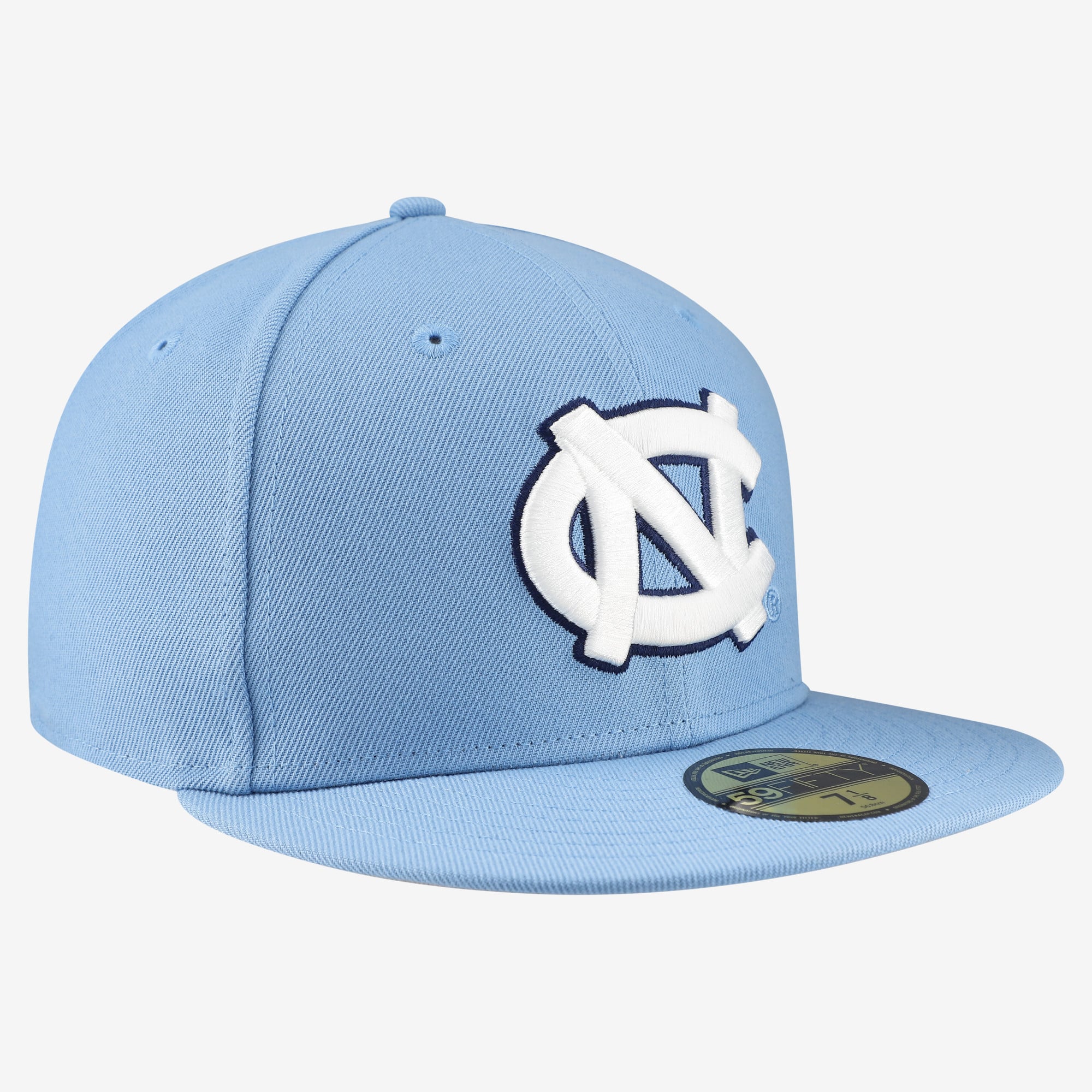 Casquette ajustée New Era Core 59FIFTY pour homme, bleu Caroline, North Carolina Tar Heels