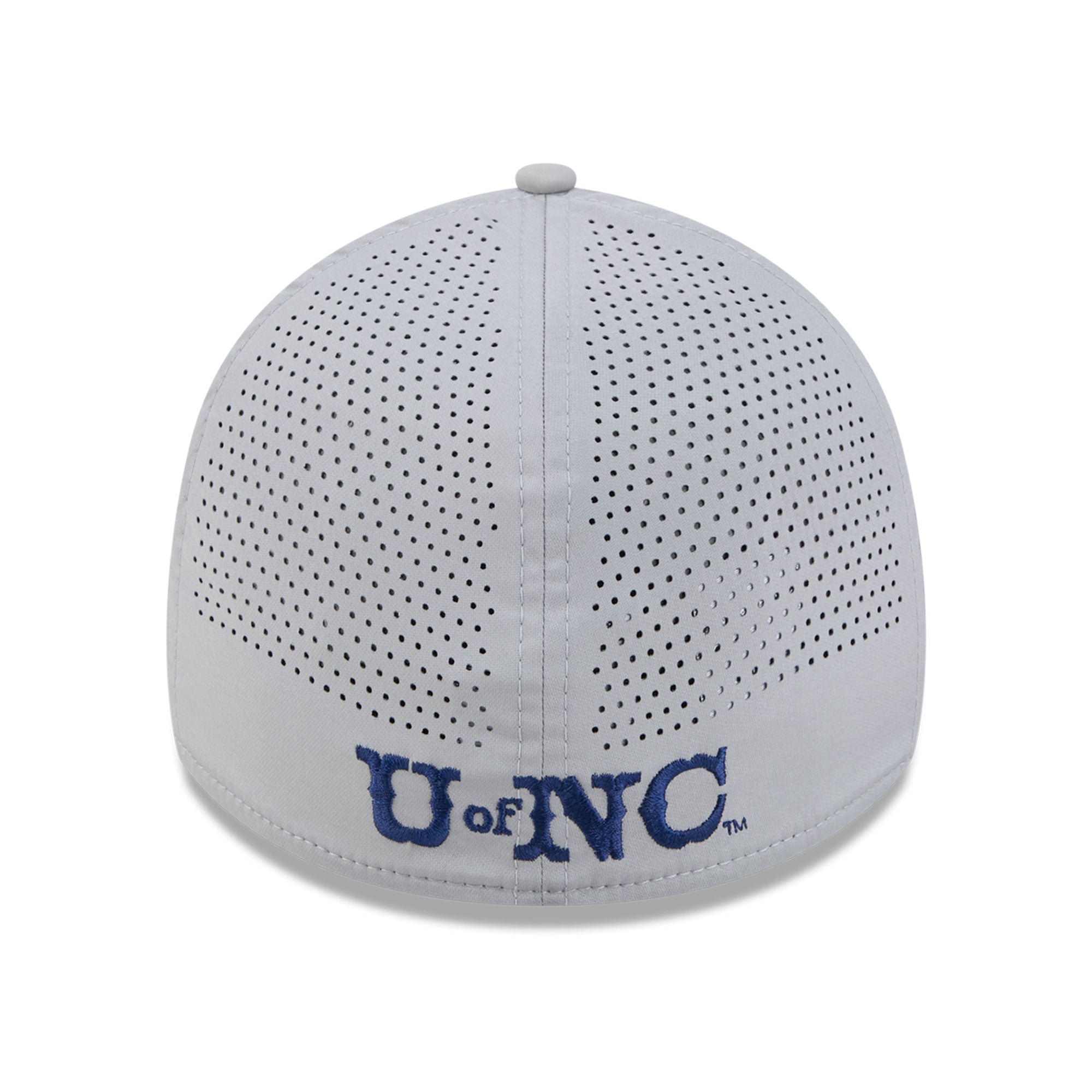 Casquette New Era grise pour homme North Carolina Tar Heels Vault Inline Performance Rope 39THIRTY Stretch