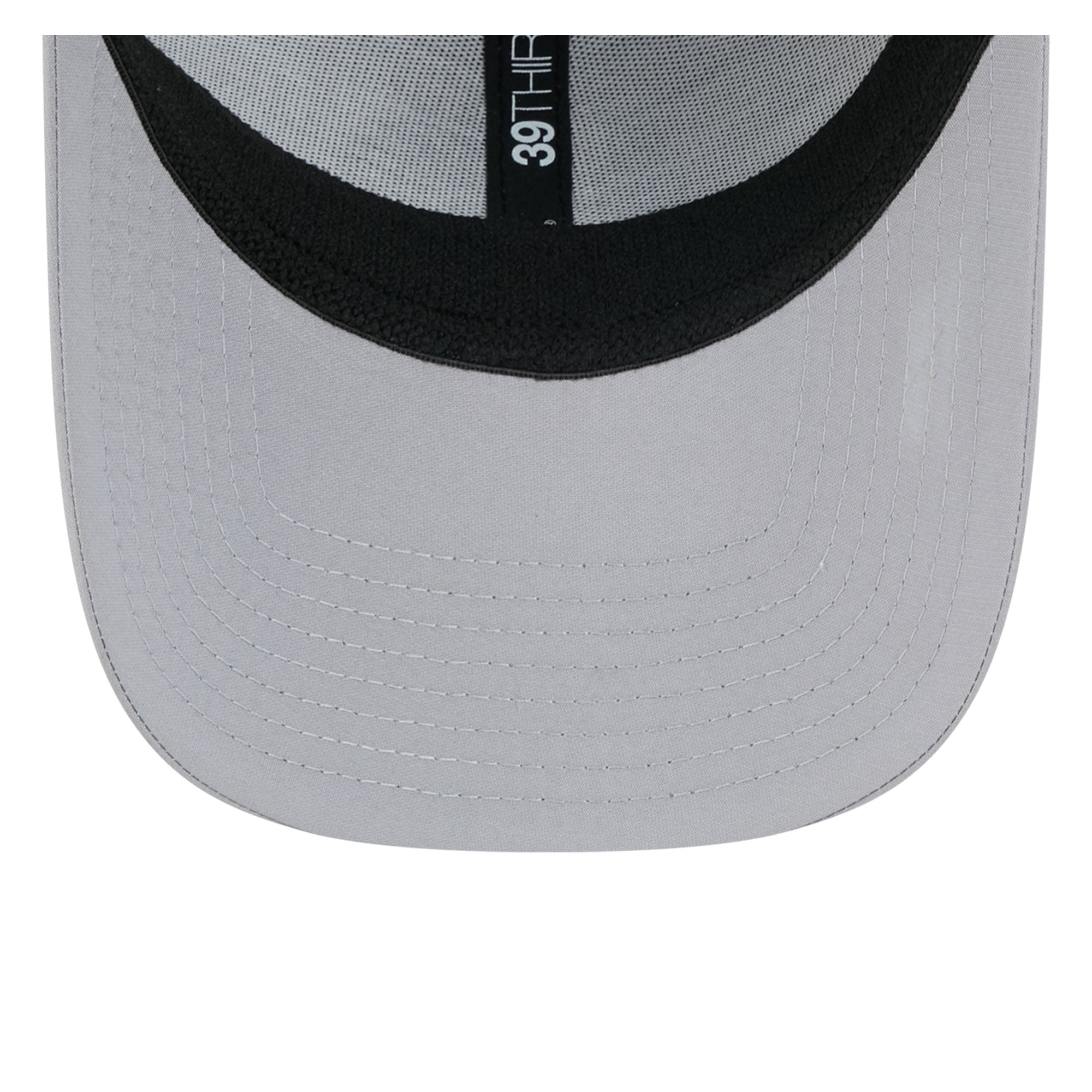 Casquette New Era grise pour homme North Carolina Tar Heels Vault Inline Performance Rope 39THIRTY Stretch