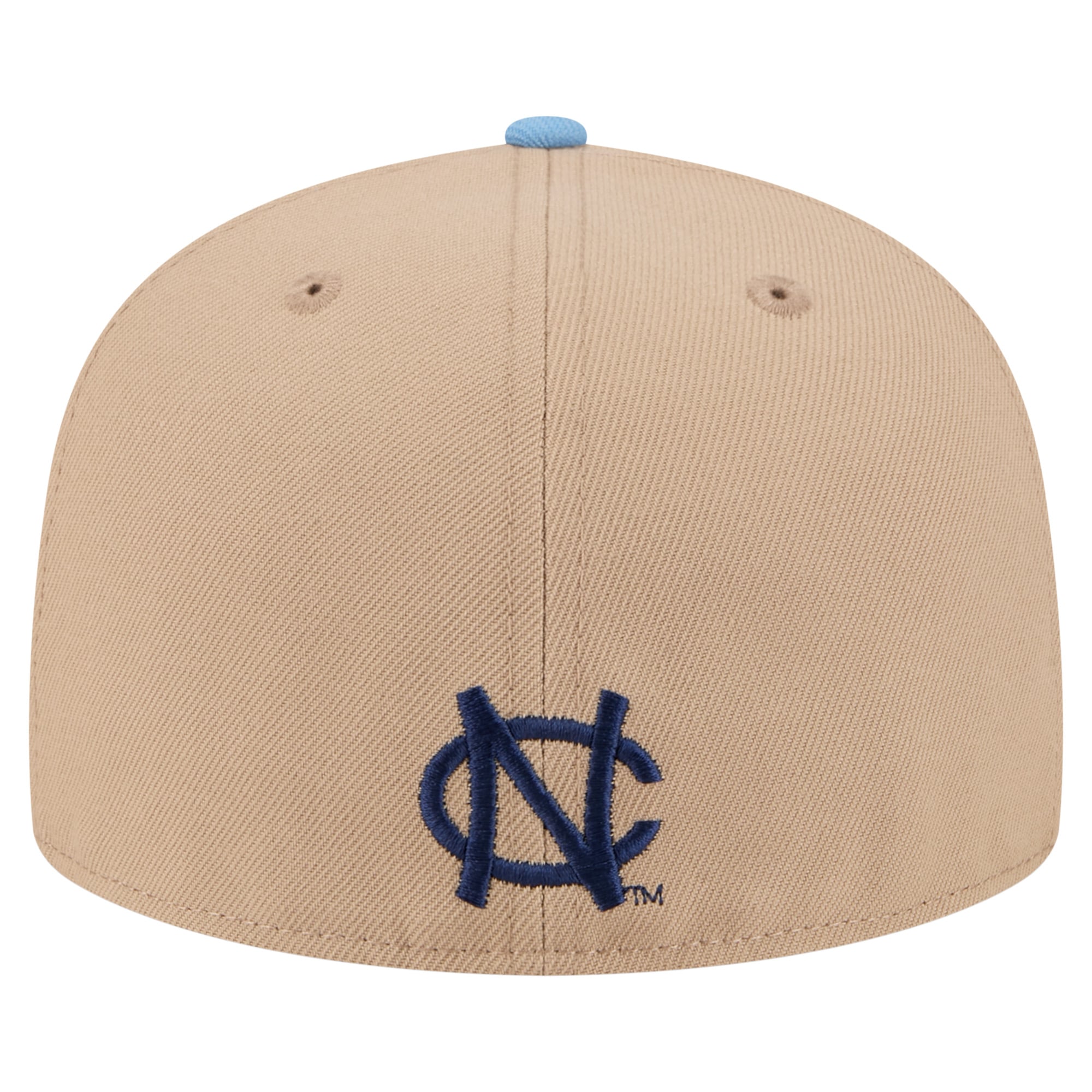 Men's New Era Khaki North Carolina Tar Heels Throwback Two-Tone 59FIFTY Fitted Hat