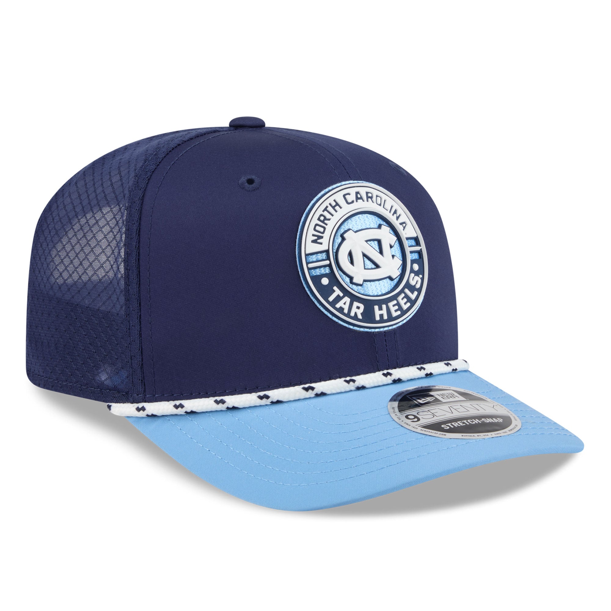 Men's New Era Navy North Carolina Tar Heels Rope 9SEVENTY Adjustable Hat