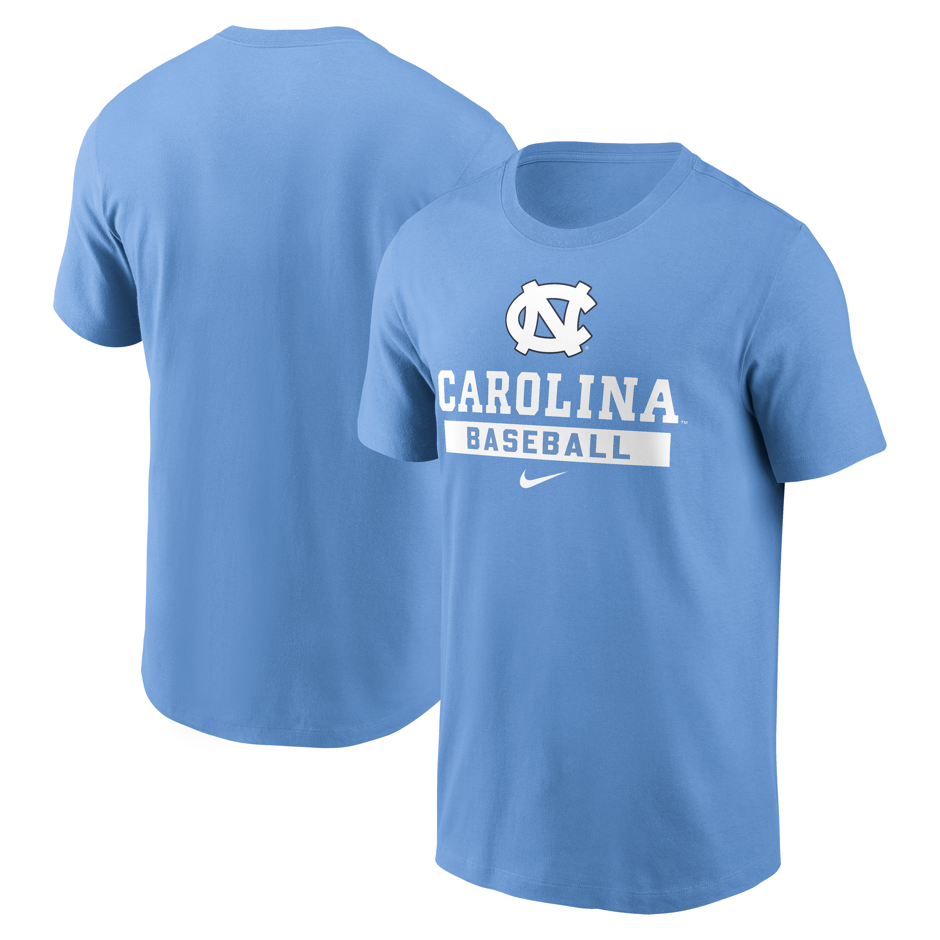 Men's Nike Carolina Blue North Tar Heels Baseball T-Shirt