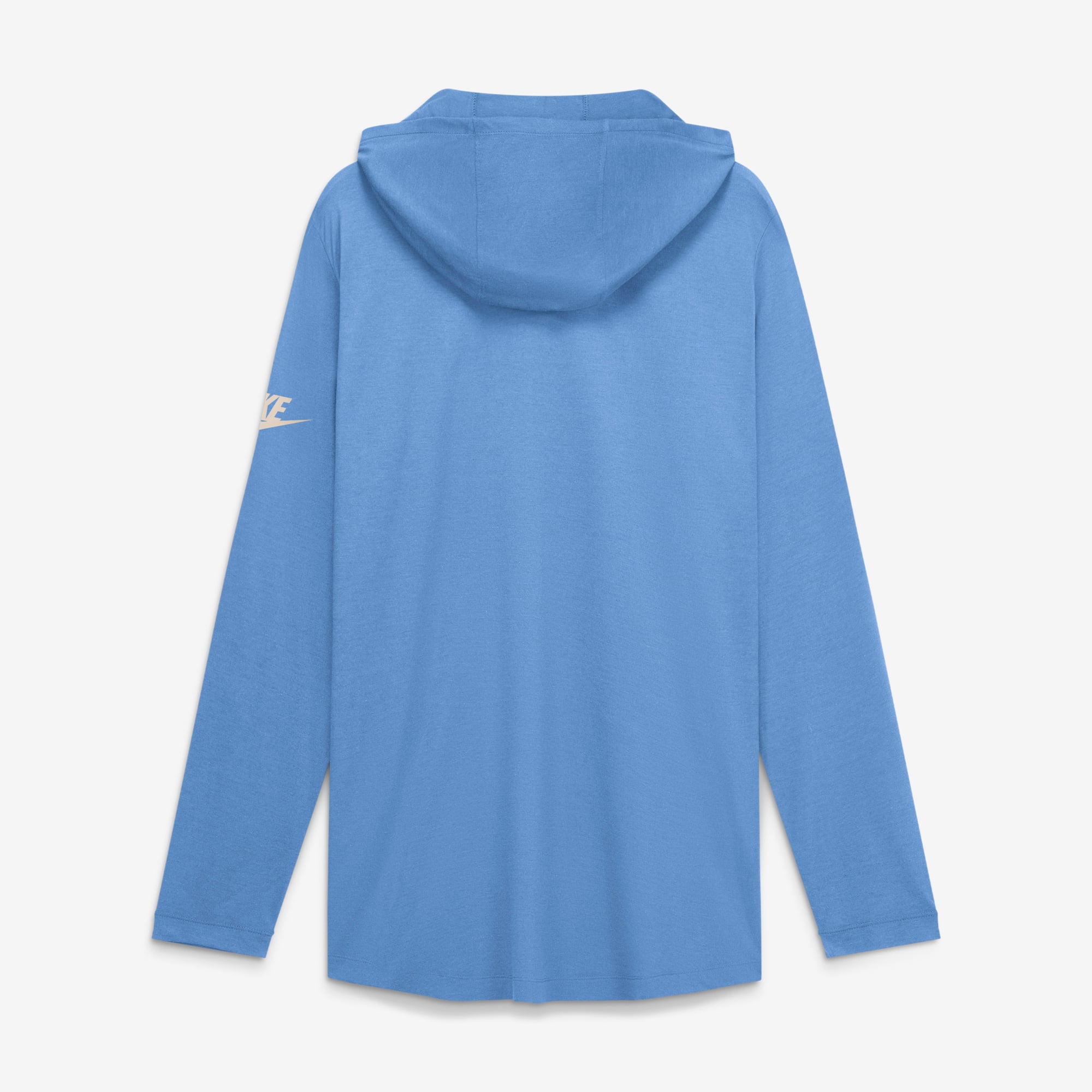 Men's Nike Carolina Blue North Tar Heels Legacy Arch Tri-Blend Long Sleeve Hooded T-Shirt