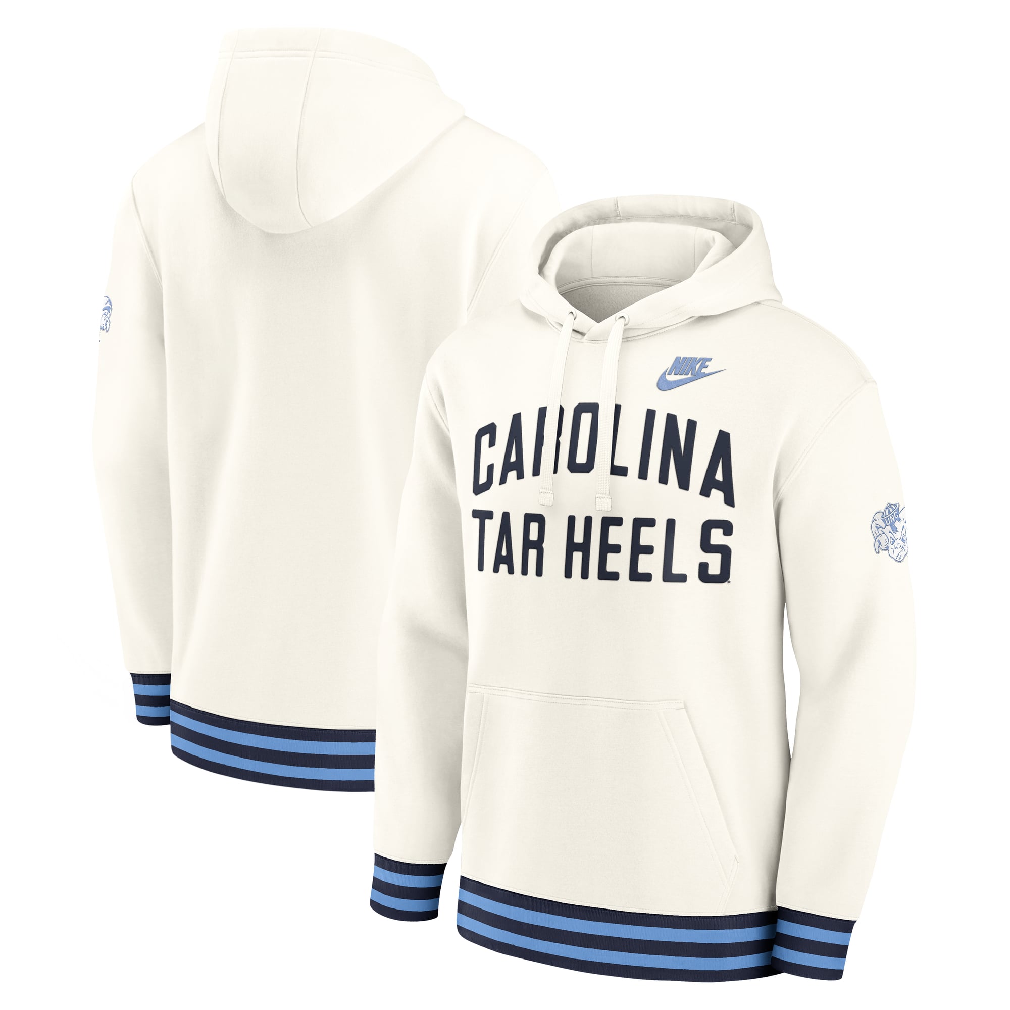 Men's Nike  Cream North Carolina Tar Heels Legacy Retro Pullover Hoodie